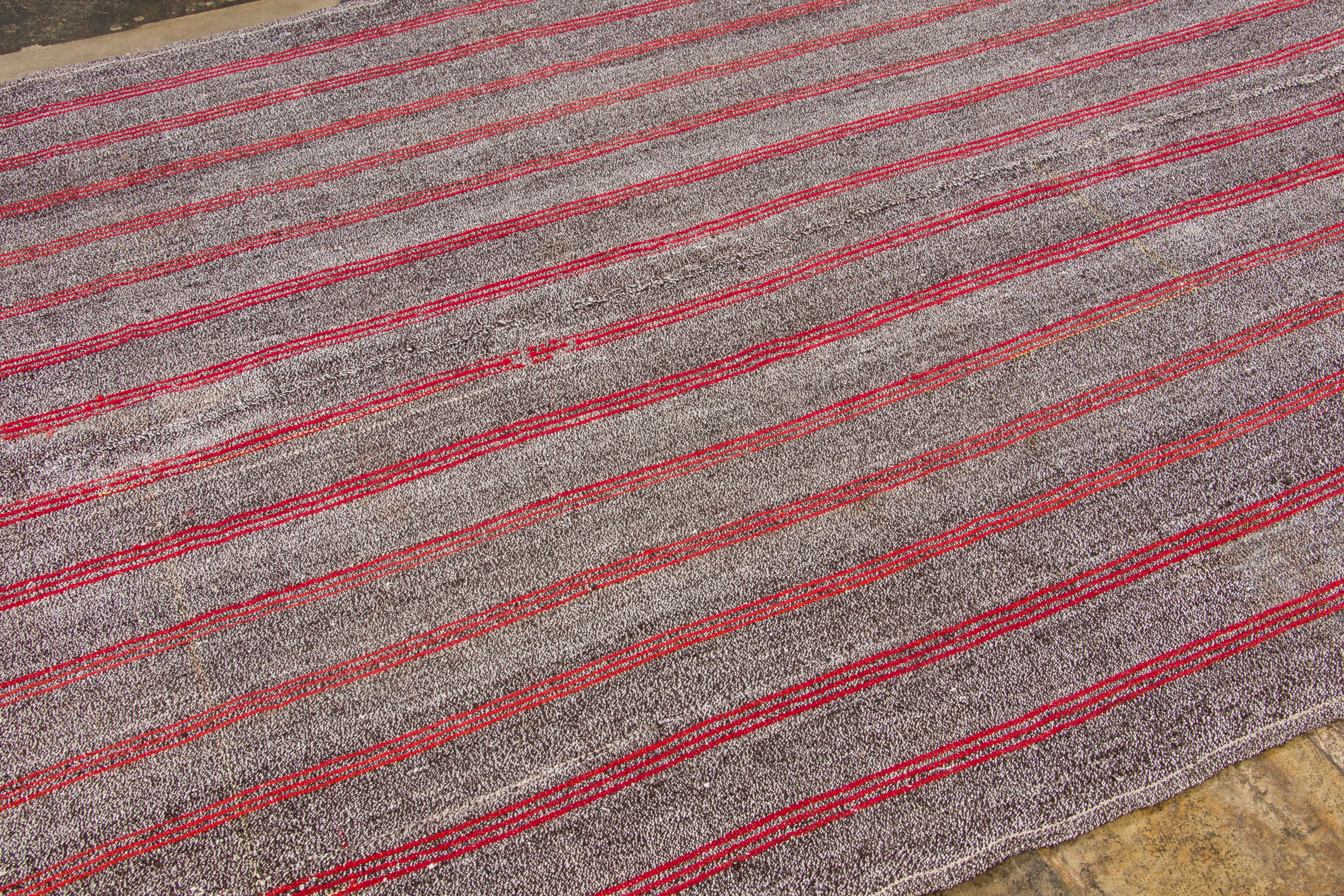 Vintage Striped Kilim Rug