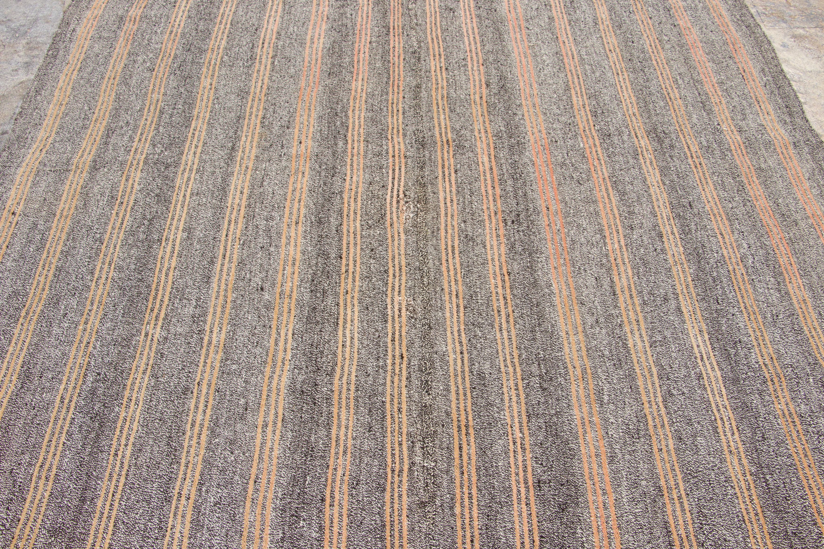 Vintage Striped Kilim Rug