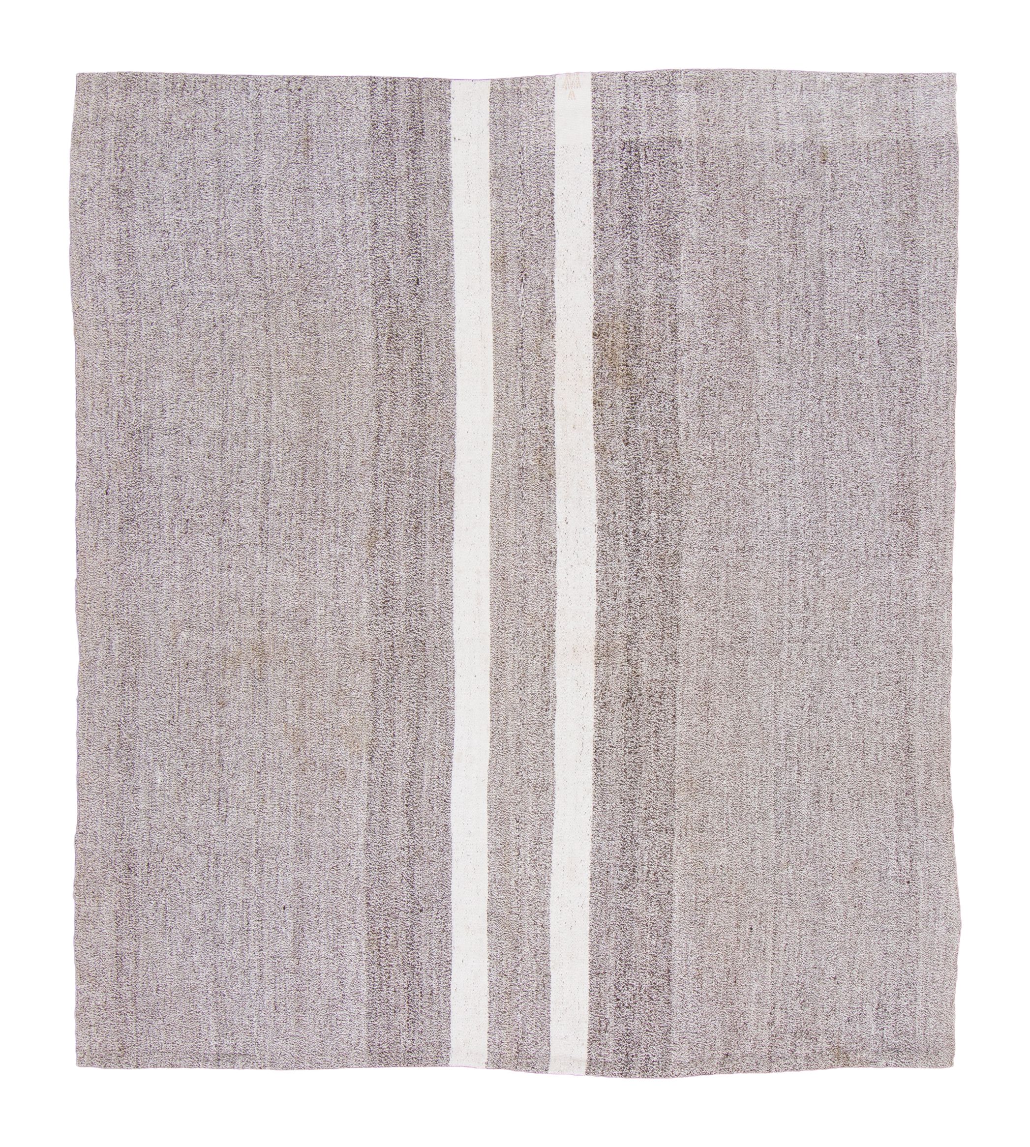 Vintage Turkish Panelled Striped Kilim Rug