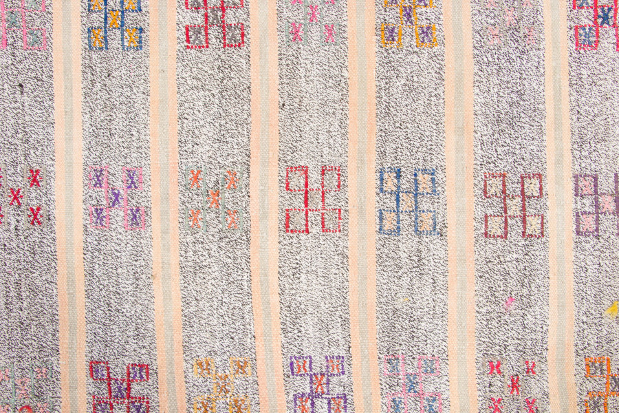 Vintage Geometric Kilim Runner