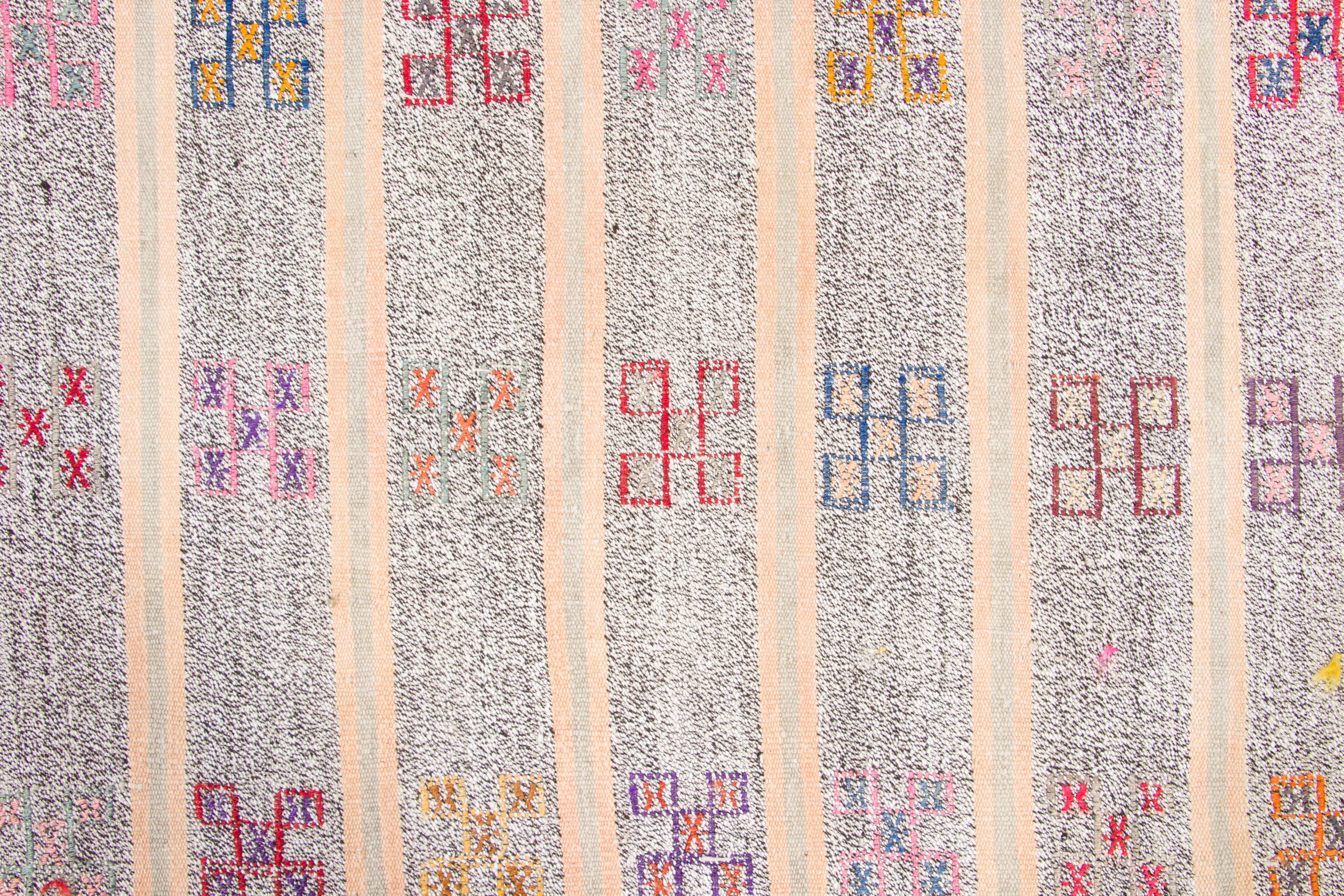 Vintage Geometric Kilim Runner