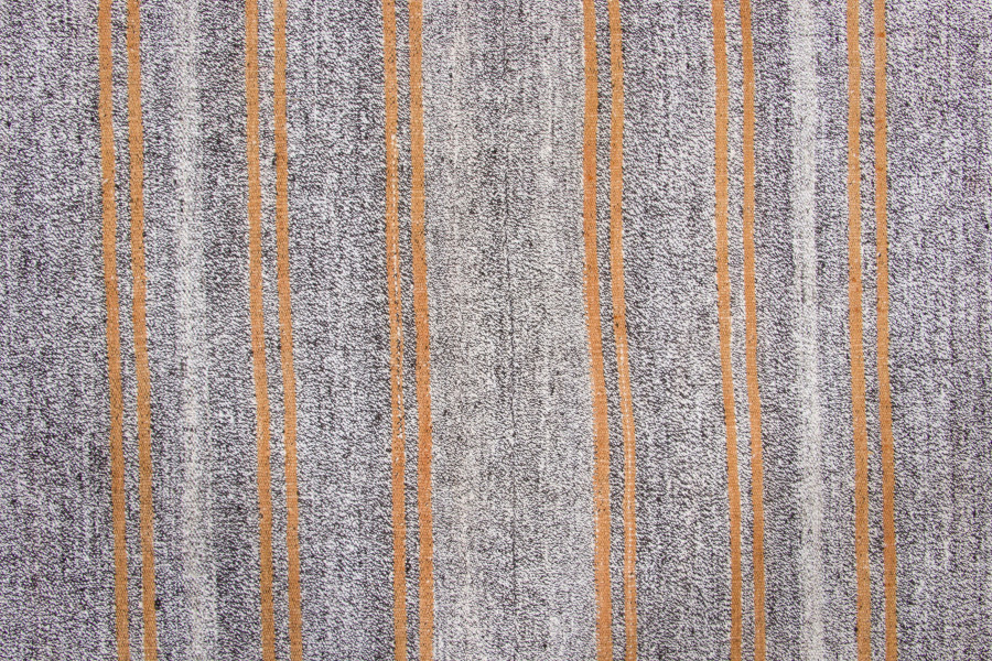 Vintage Turkish Panelled Striped Kilim Rug