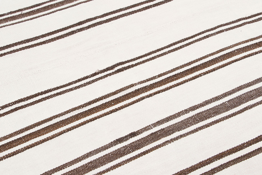 Vintage Turkish Striped Kilim Rug