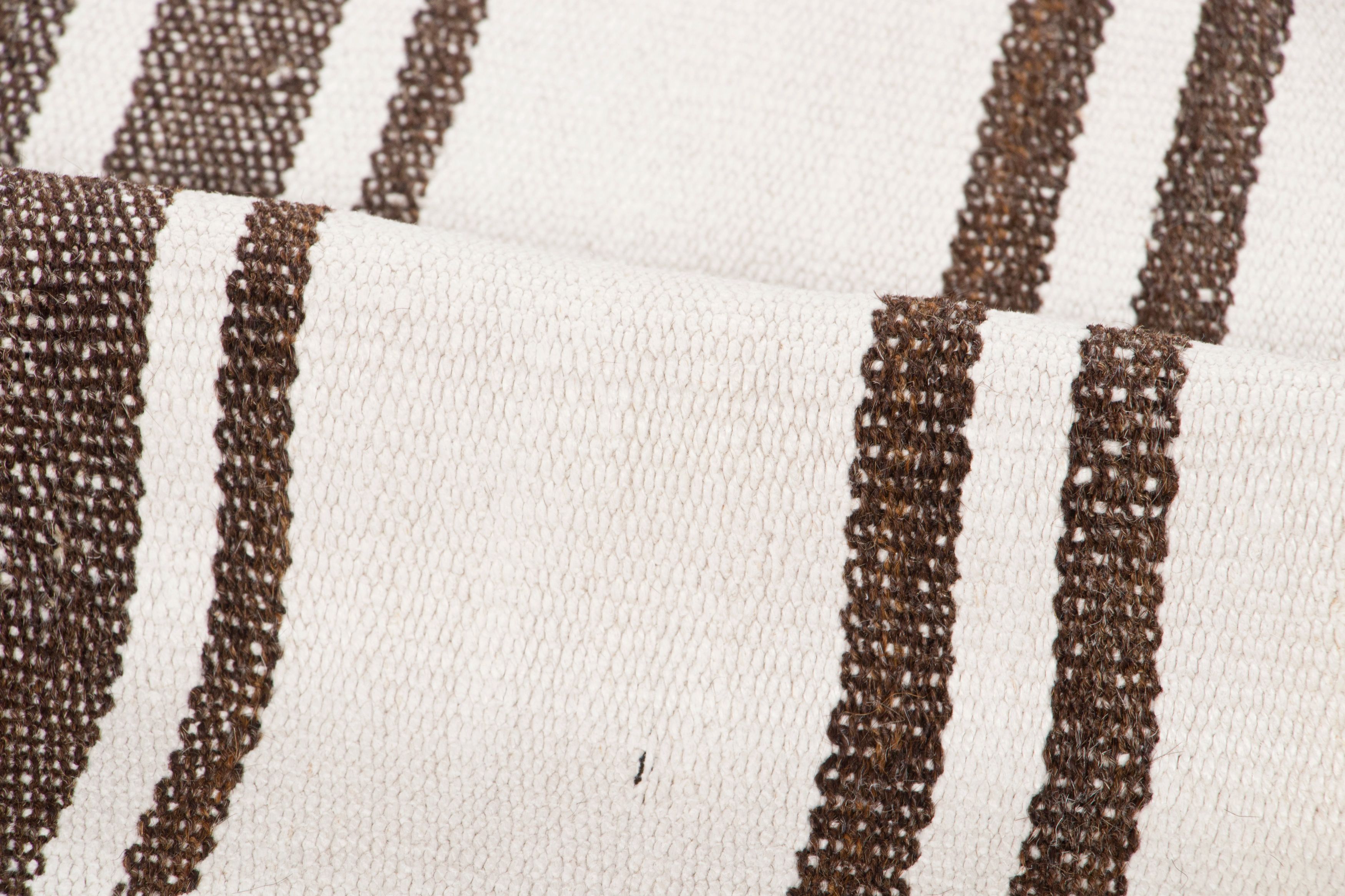 Vintage Turkish Striped Kilim Rug