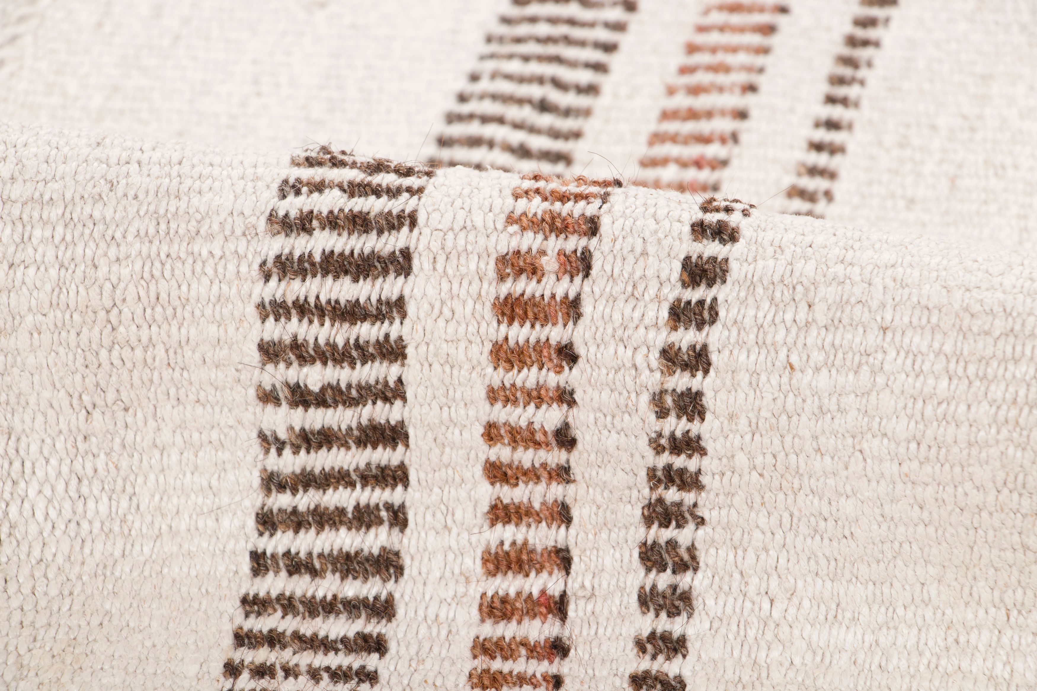 Vintage Turkish Striped Kilim Rug