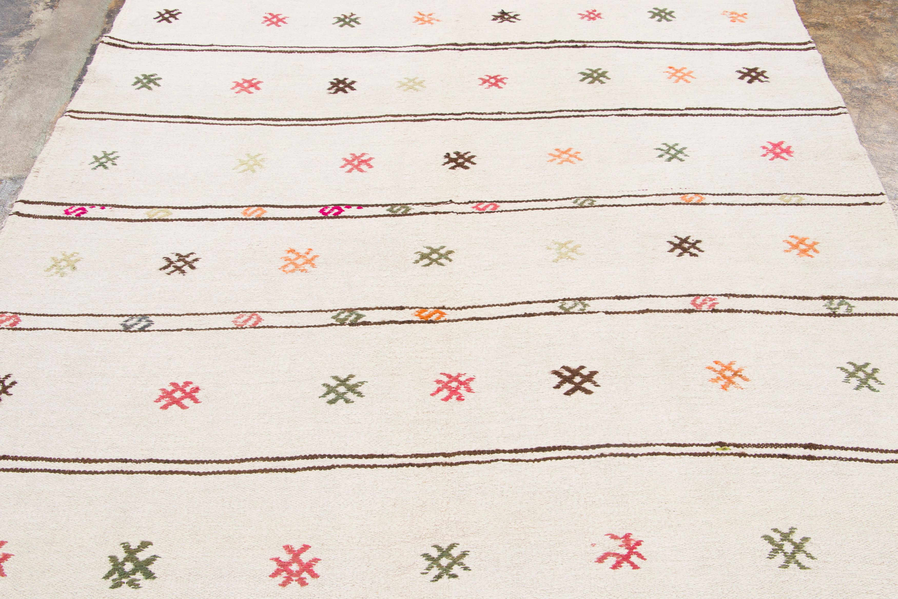 Vintage Turkish Geometric Kilim Rug