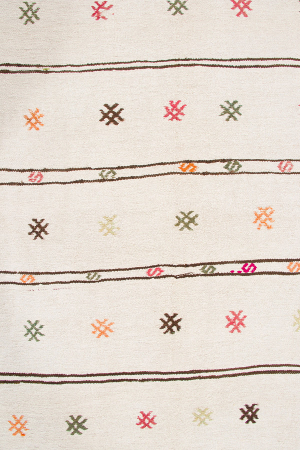 Vintage Turkish Geometric Kilim Rug
