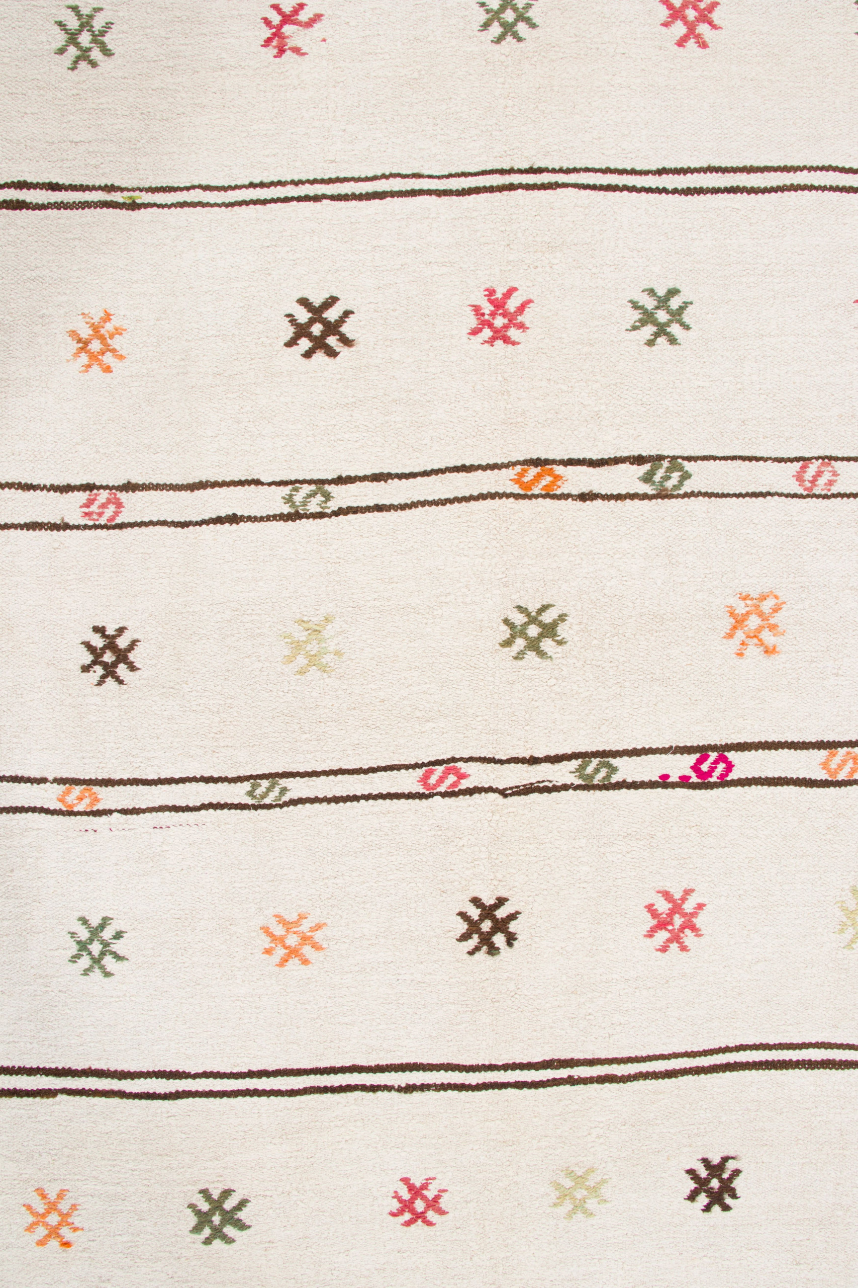 Vintage Turkish Geometric Kilim Rug