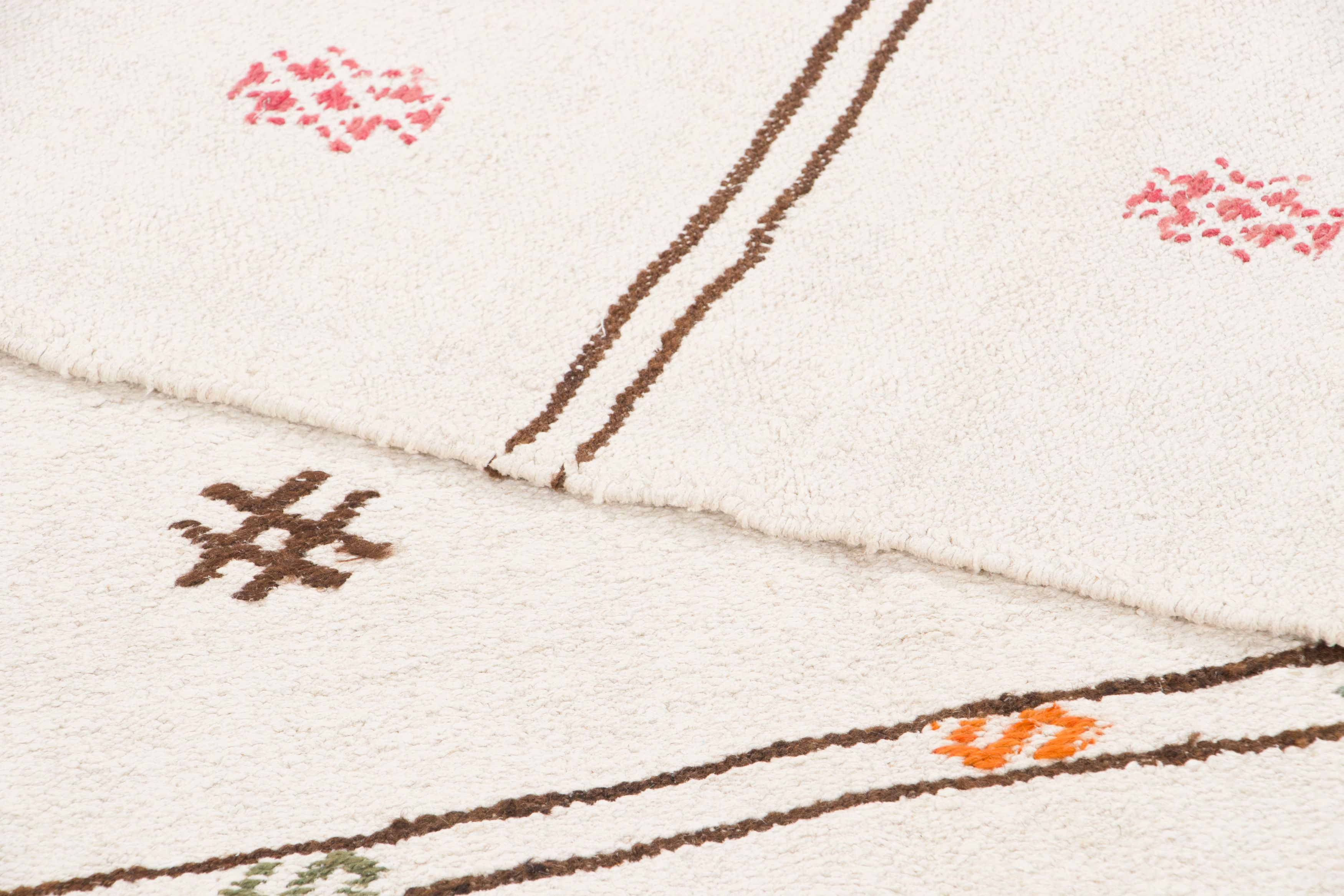 Vintage Turkish Geometric Kilim Rug
