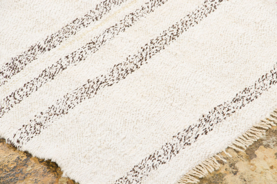 Vintage Turkish Striped Kilim Rug