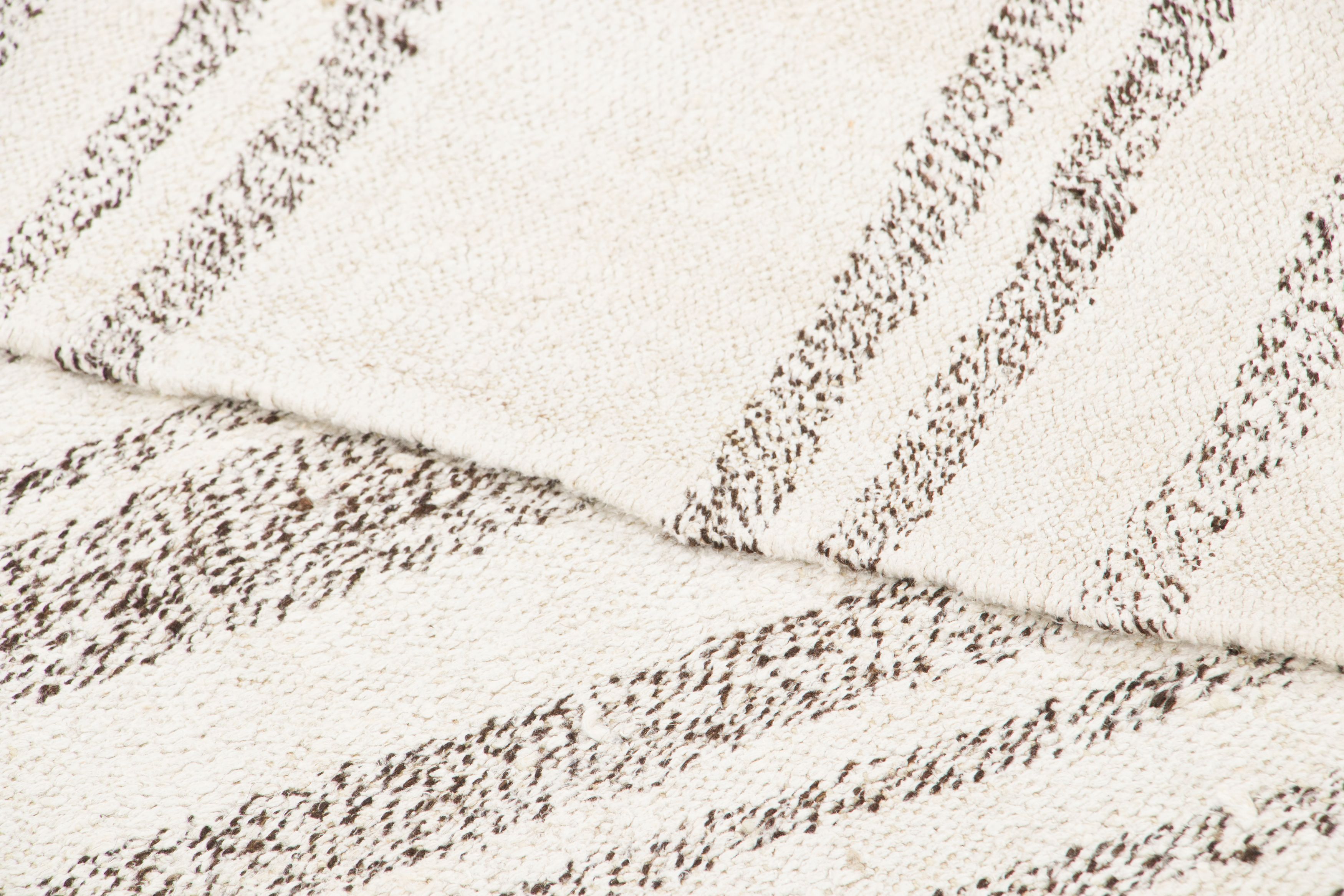 Vintage Turkish Striped Kilim Rug