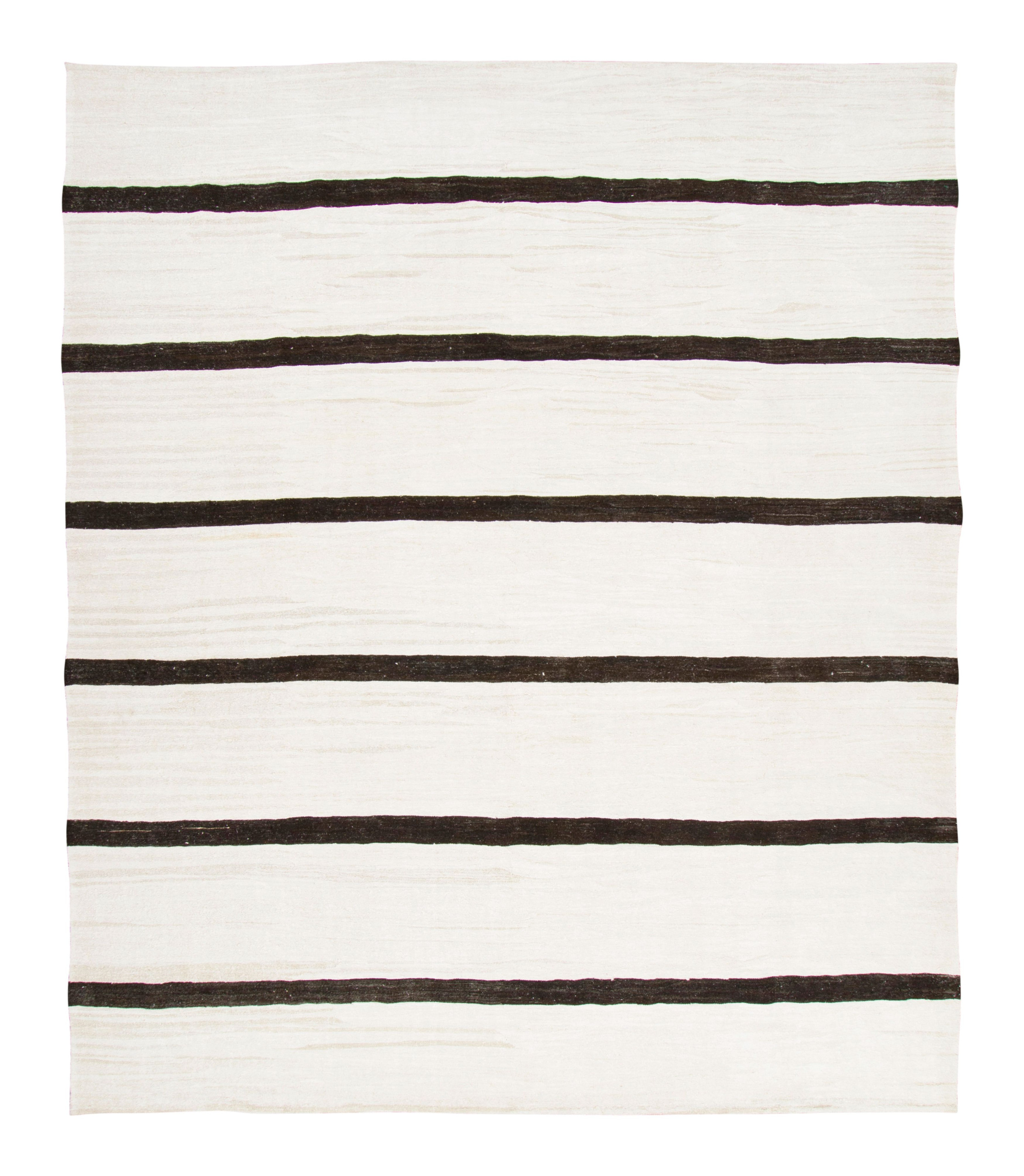 Vintage Turkish Striped Kilim Rug