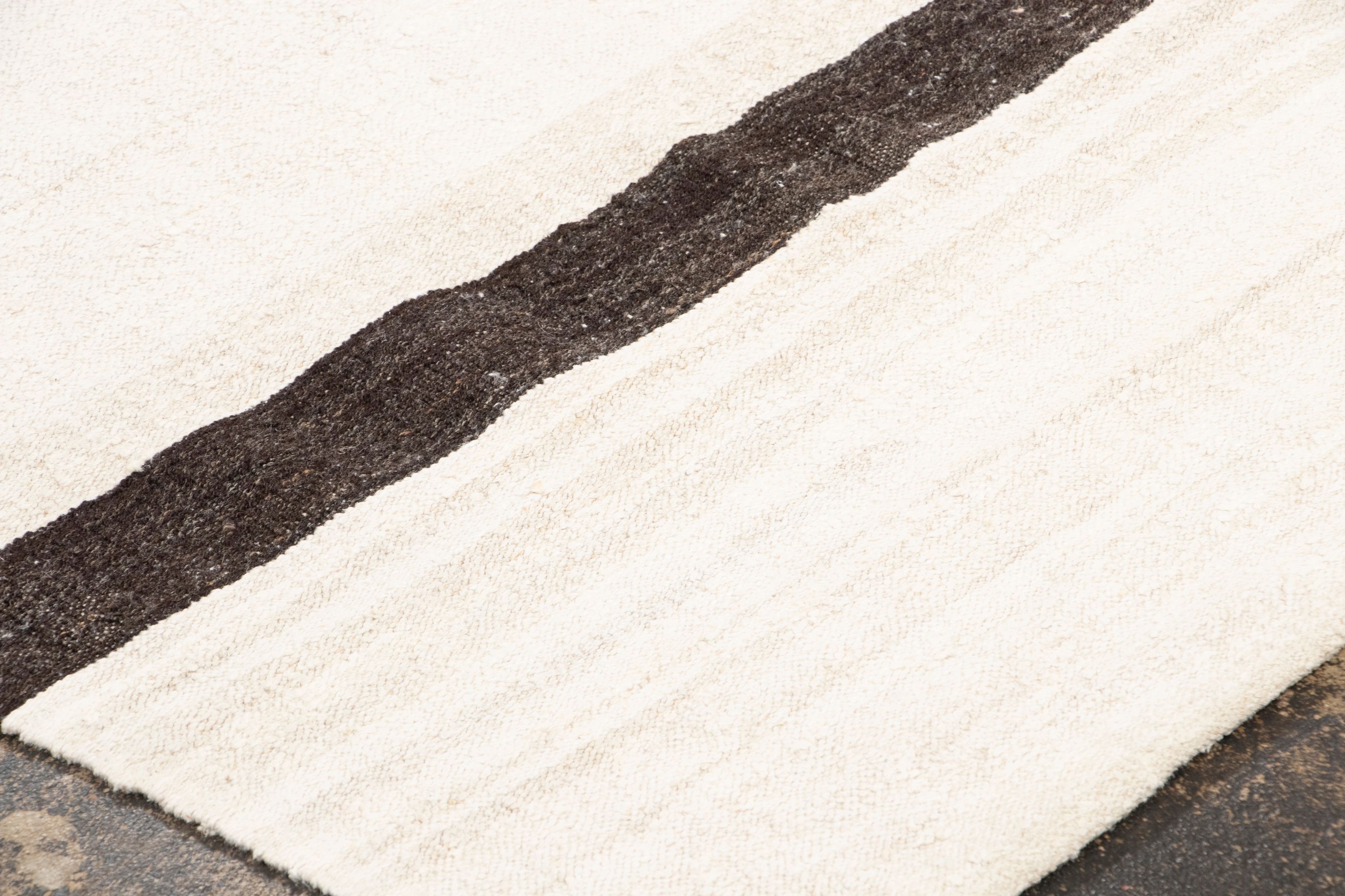 Vintage Turkish Striped Kilim Rug