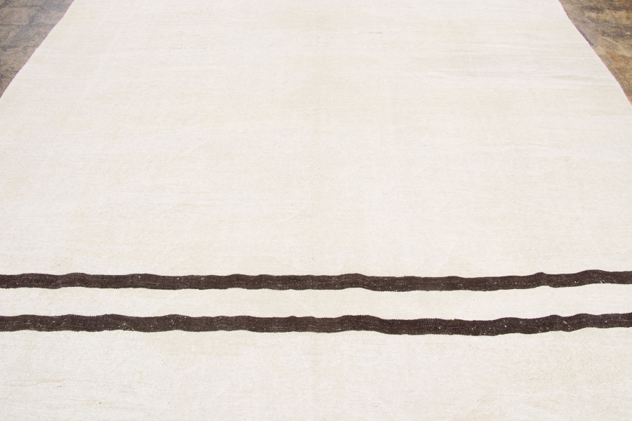 Vintage Turkish Striped Kilim Rug