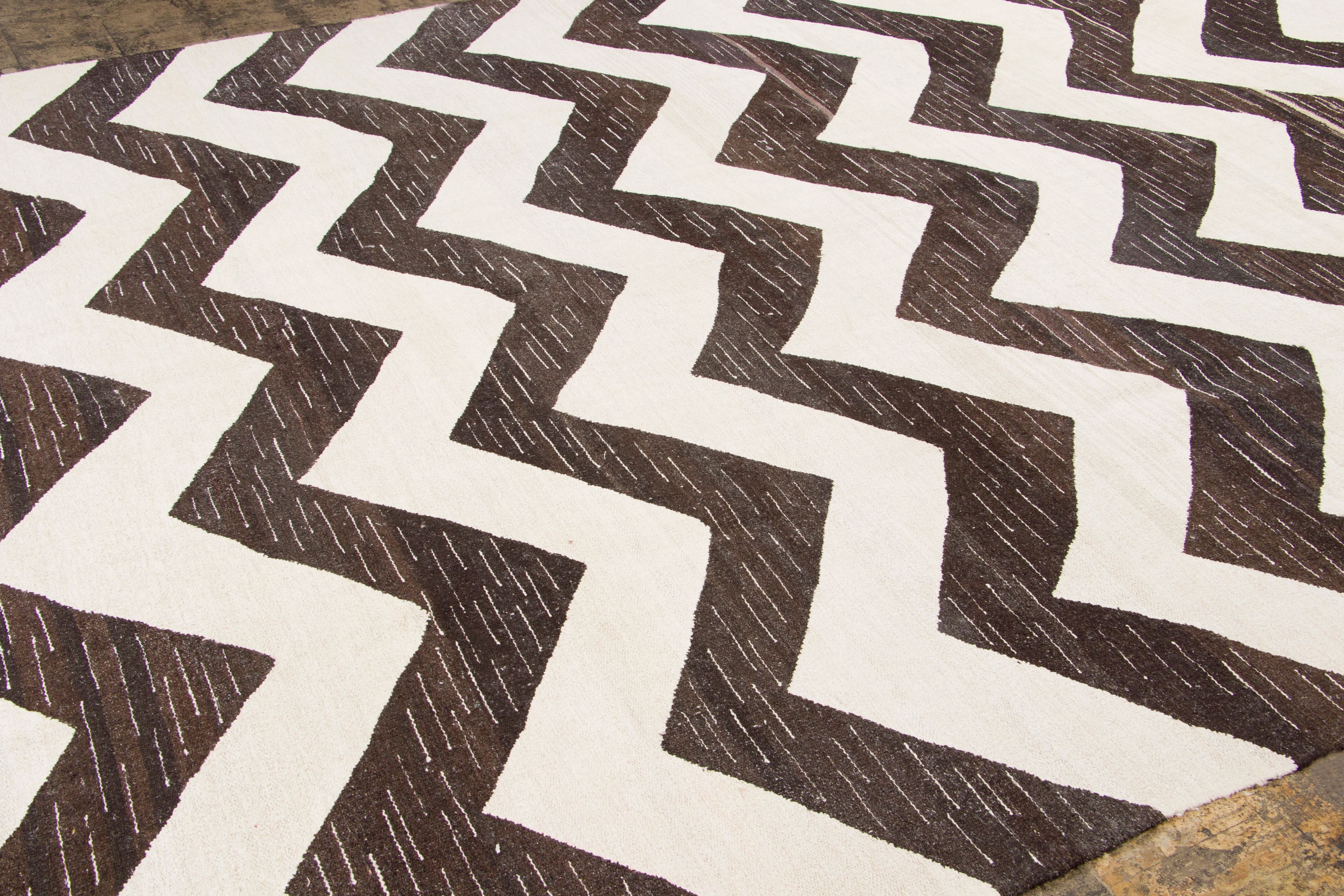 Vintage Turkish Geometric Kilim Rug