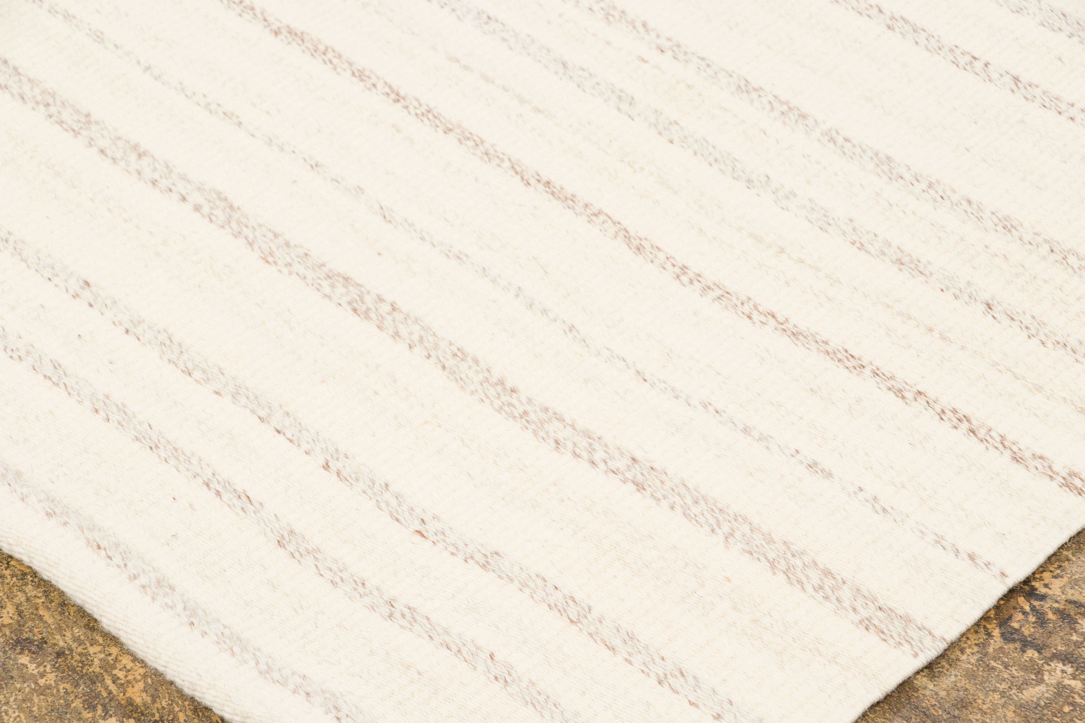 Vintage Panelled Striped Kilim Rug