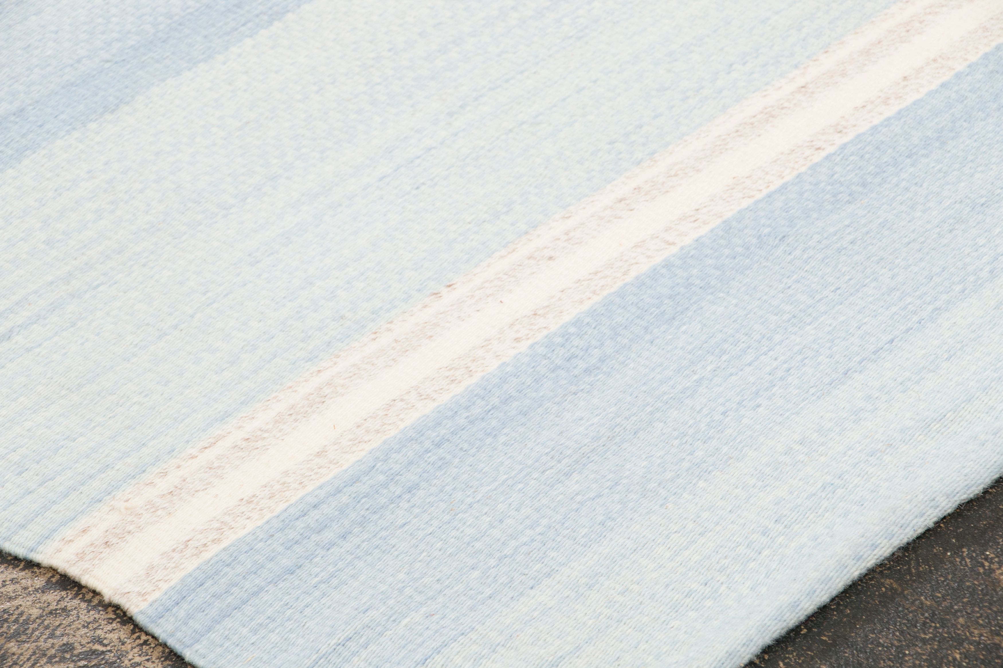 Vintage Panelled Striped Kilim Rug