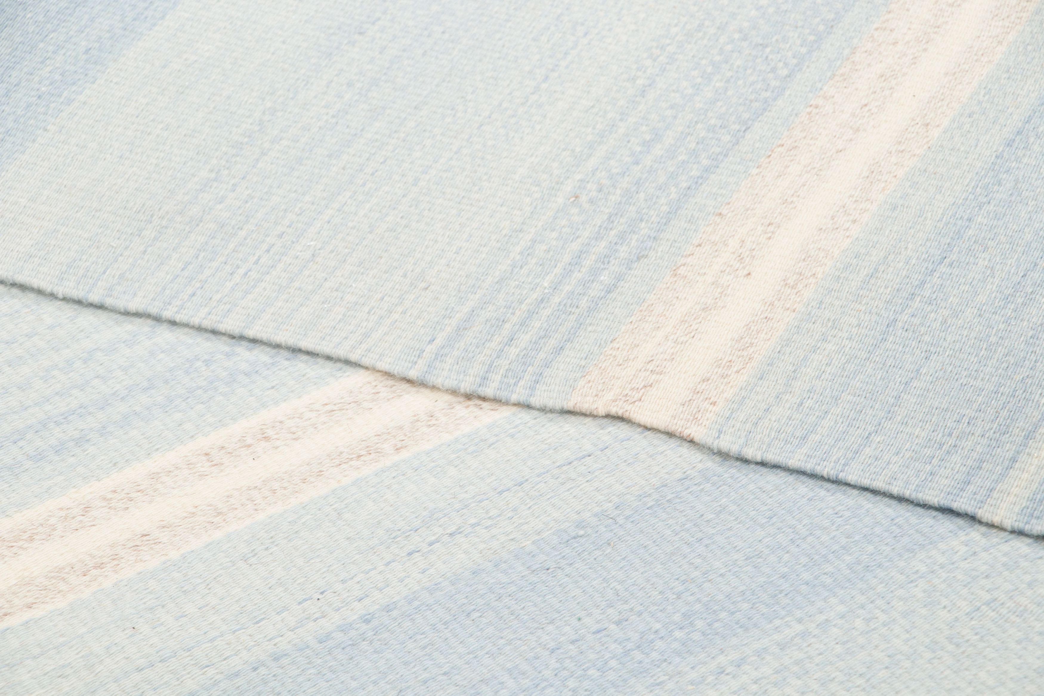 Vintage Panelled Striped Kilim Rug
