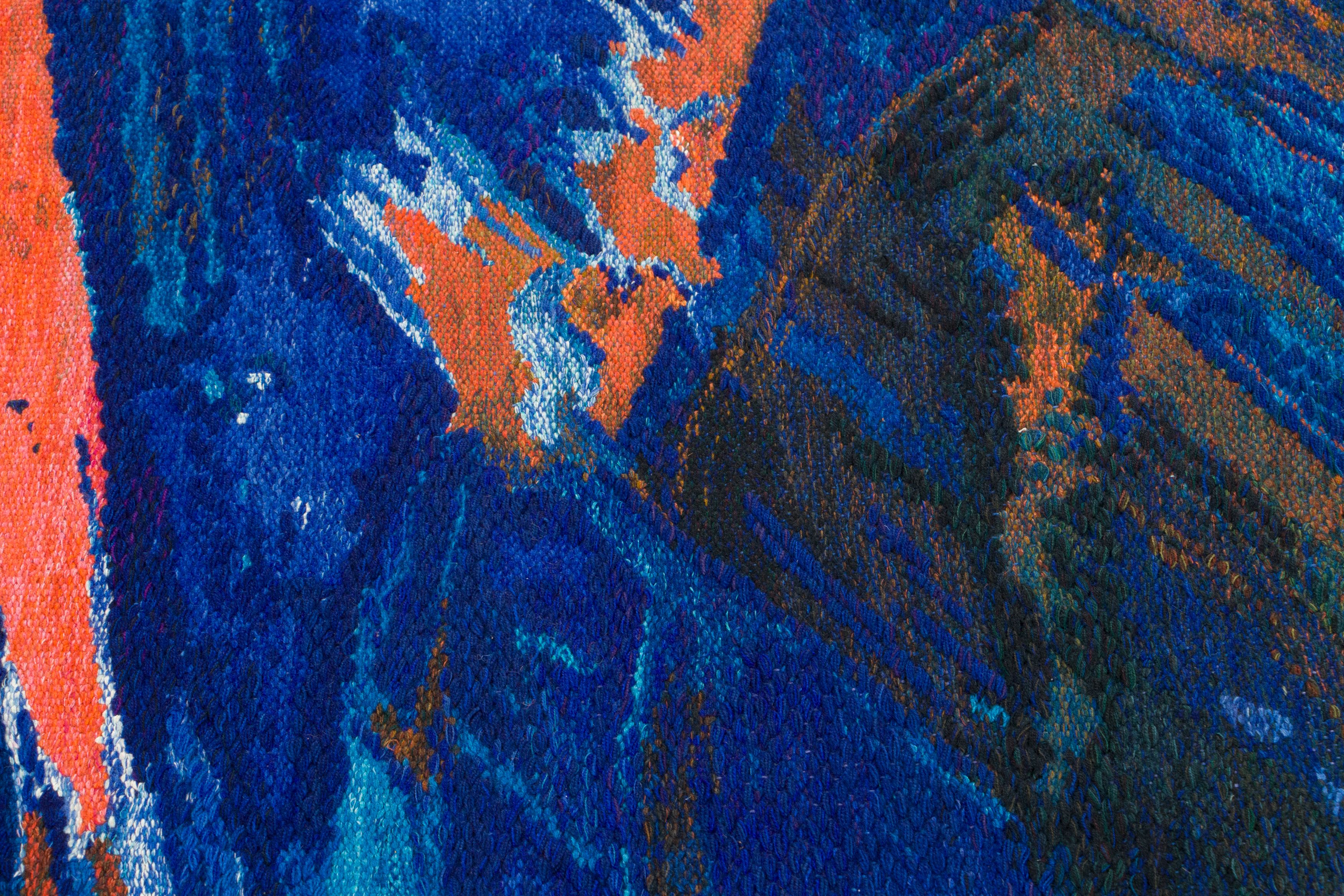 Signed Vintage Swedish Tapestry