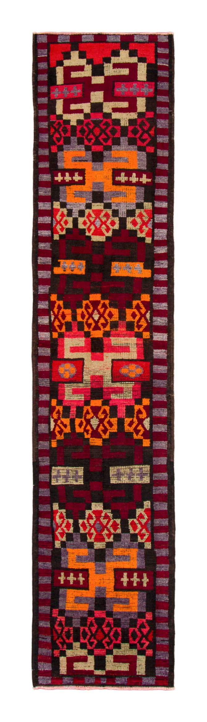 Vintage Geometric Kilim Runner