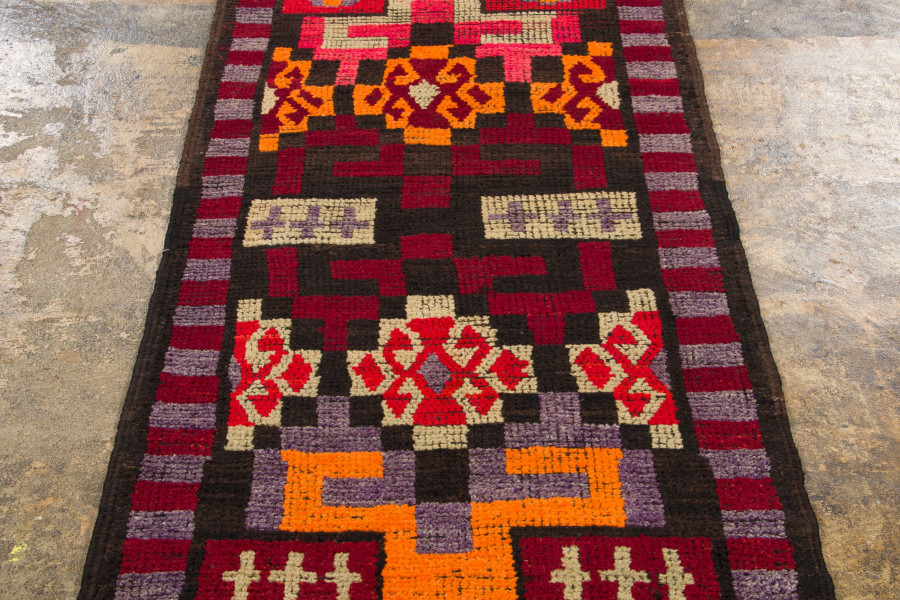 Vintage Geometric Kilim Runner