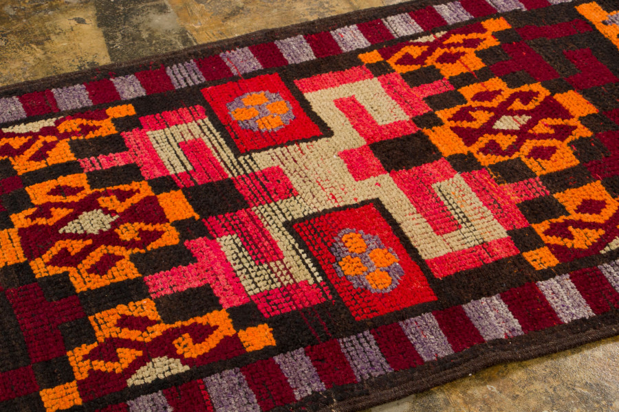Vintage Geometric Kilim Runner