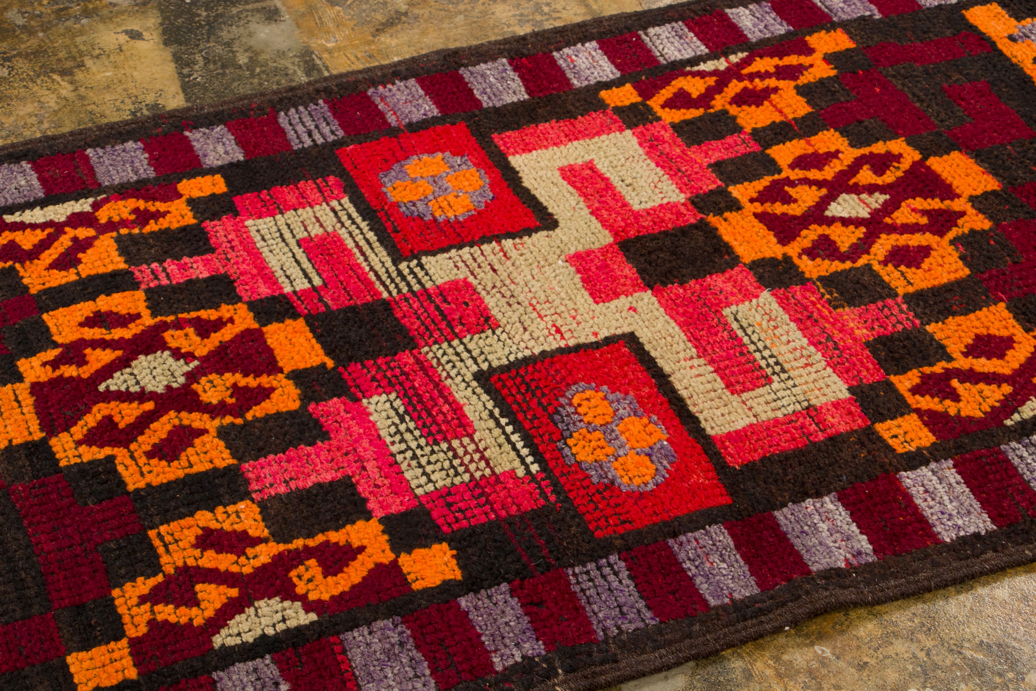 Vintage Geometric Kilim Runner