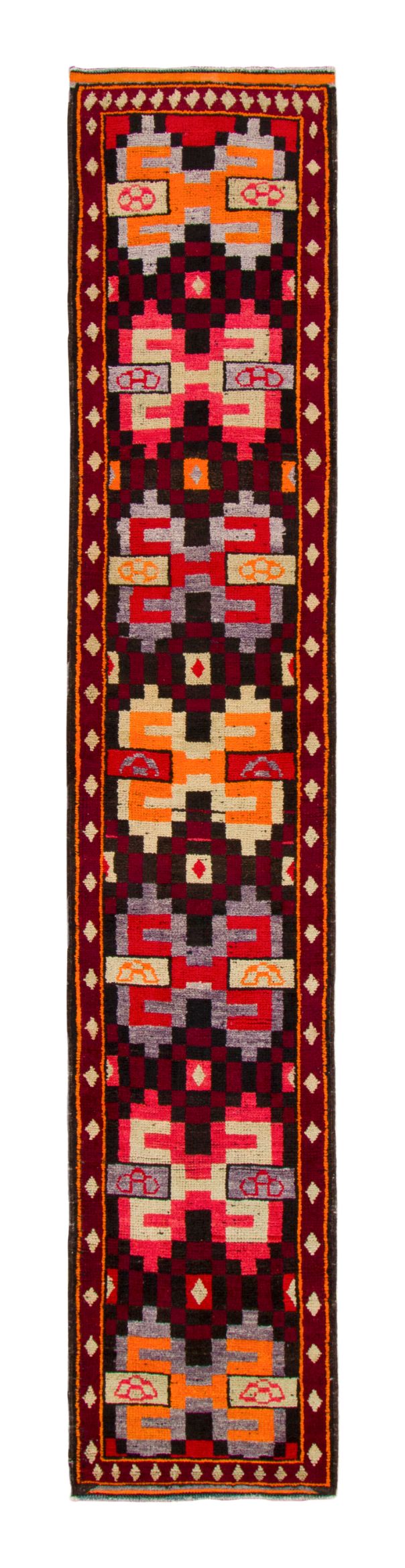 Vintage Geometric Kilim Runner