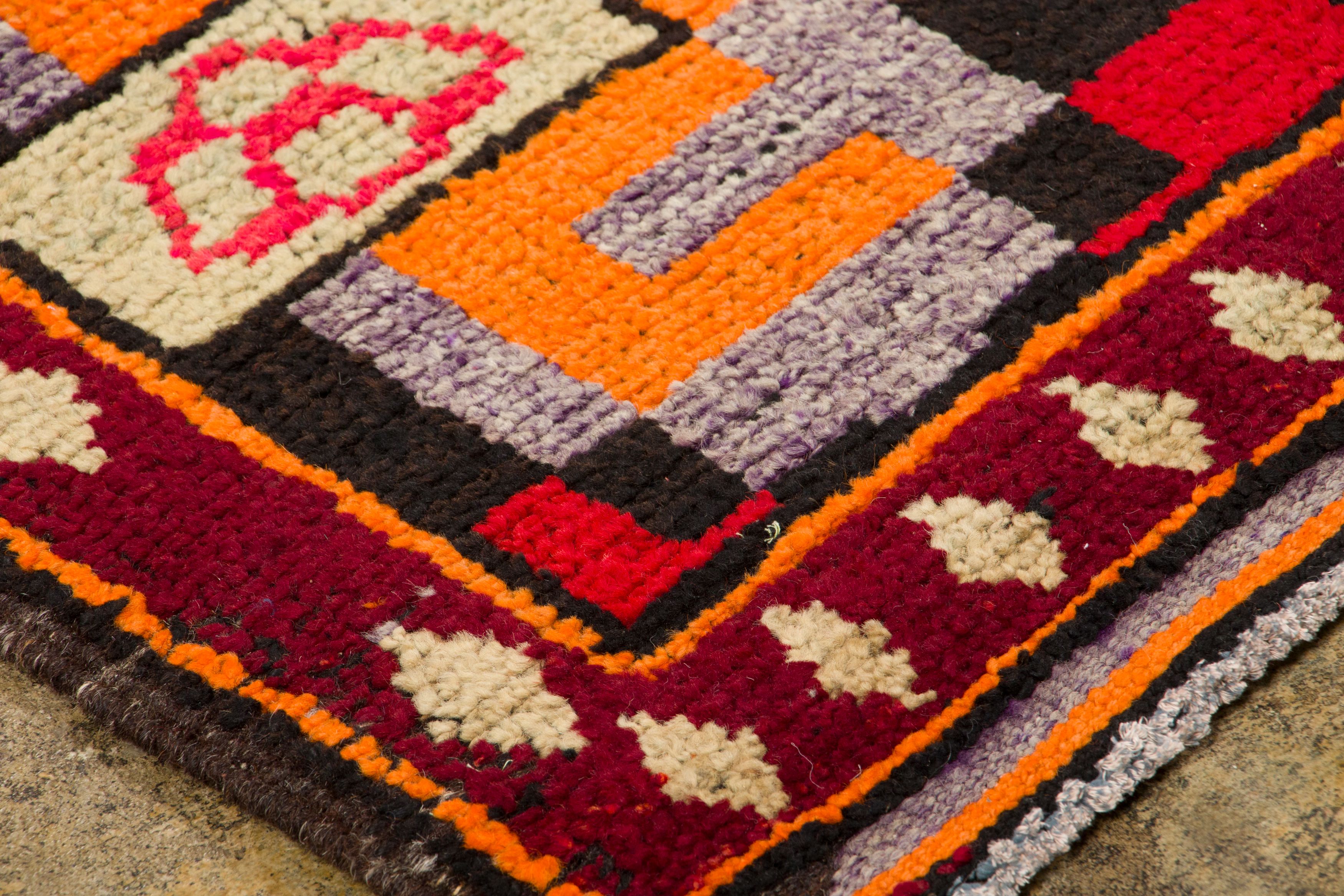 Vintage Geometric Kilim Runner