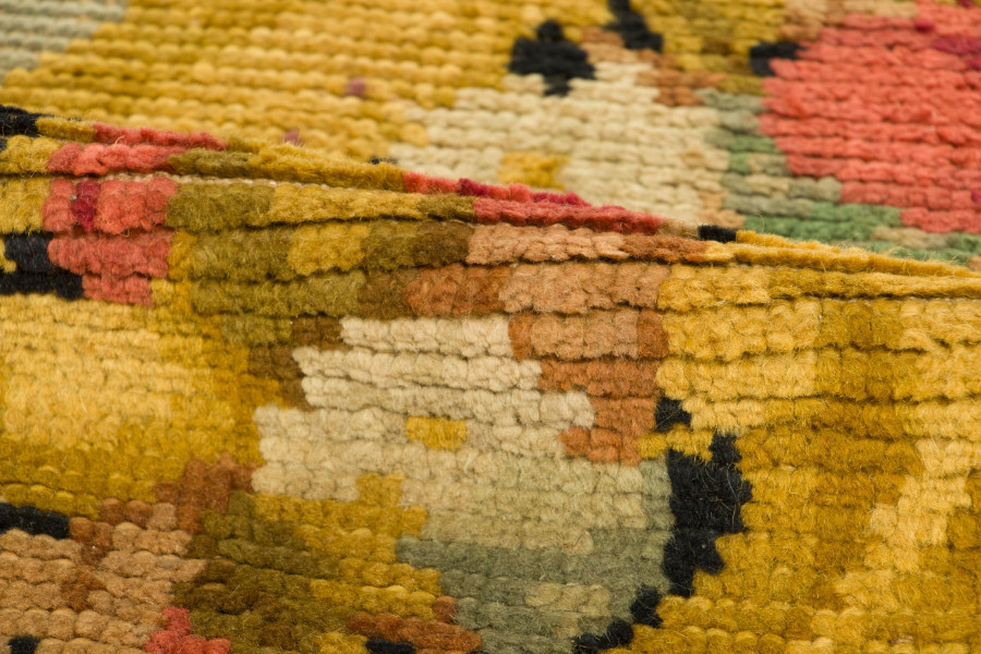 Oversized Antique Oval Savonnerie Rug