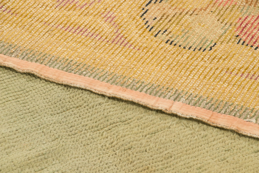 Oversized Antique Oval Savonnerie Rug