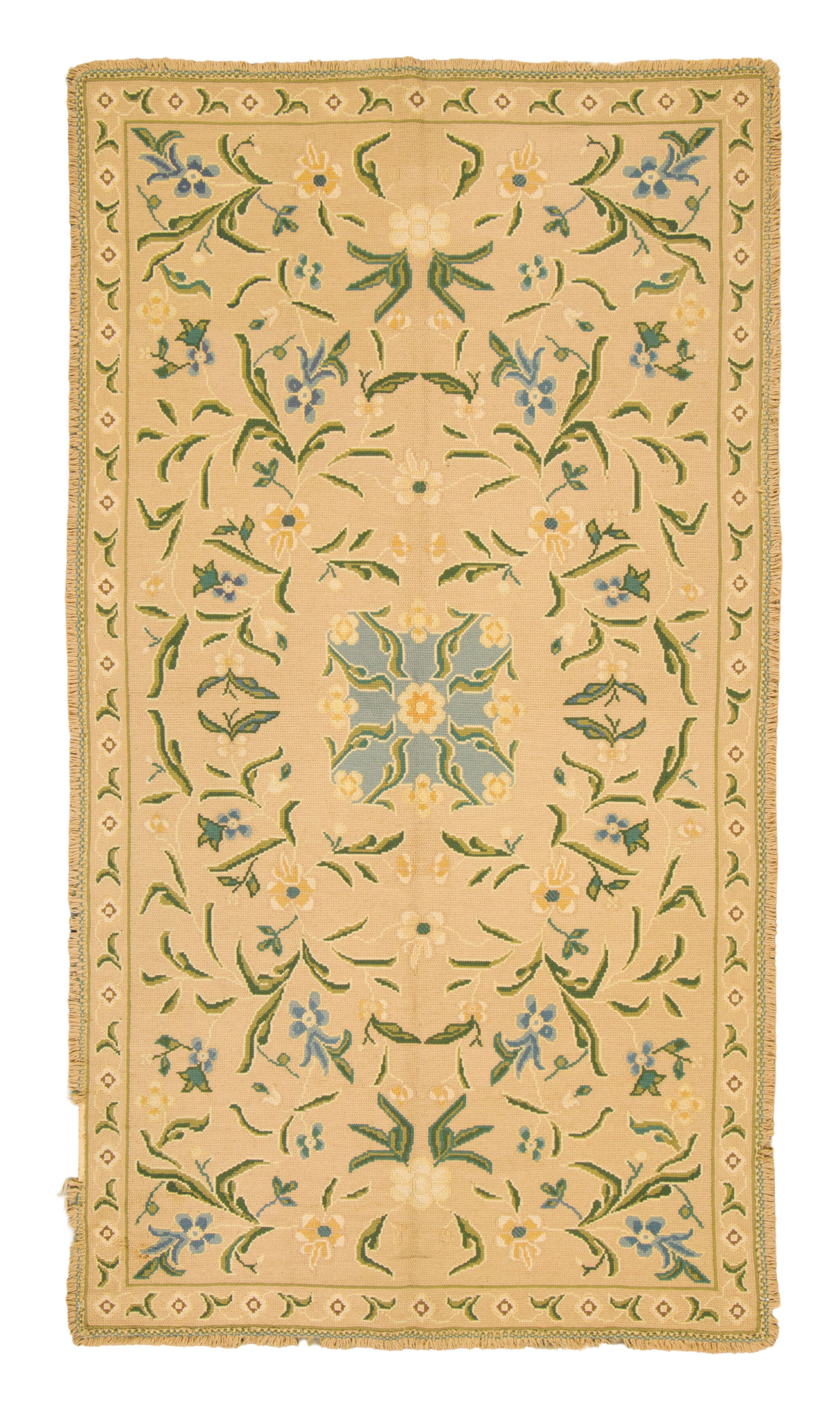 Vintage Portuguese Needlepoint Rug