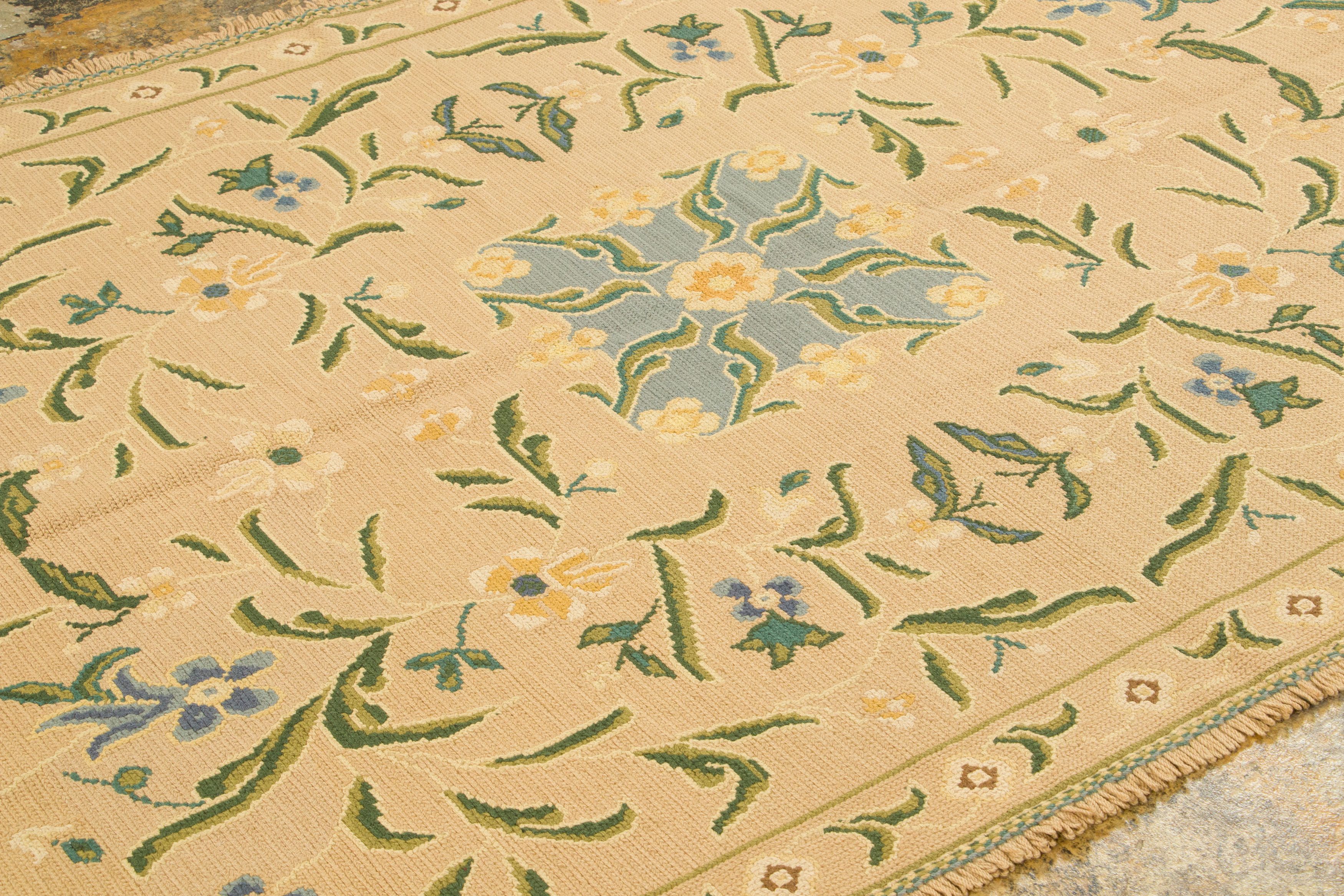 Vintage Portuguese Needlepoint Rug
