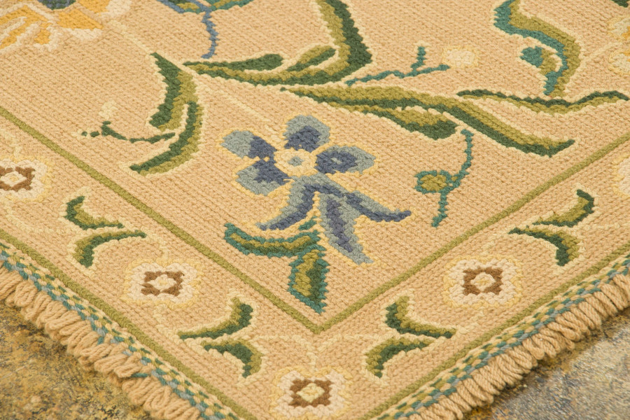Vintage Portuguese Needlepoint Rug