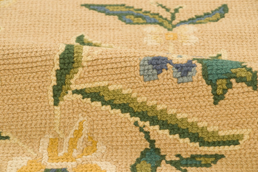 Vintage Portuguese Needlepoint Rug