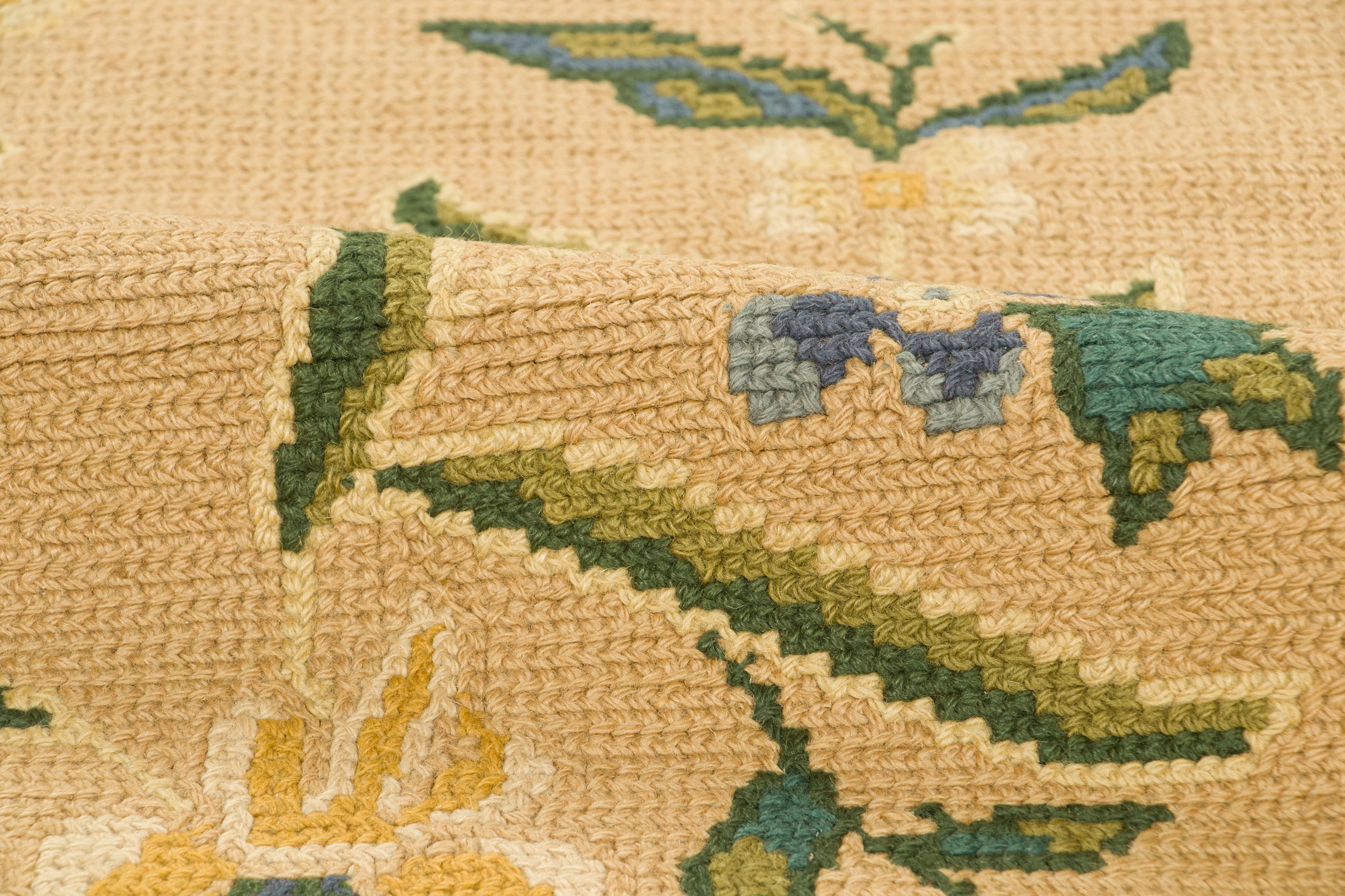 Vintage Portuguese Needlepoint Rug