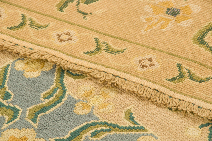 Vintage Portuguese Needlepoint Rug
