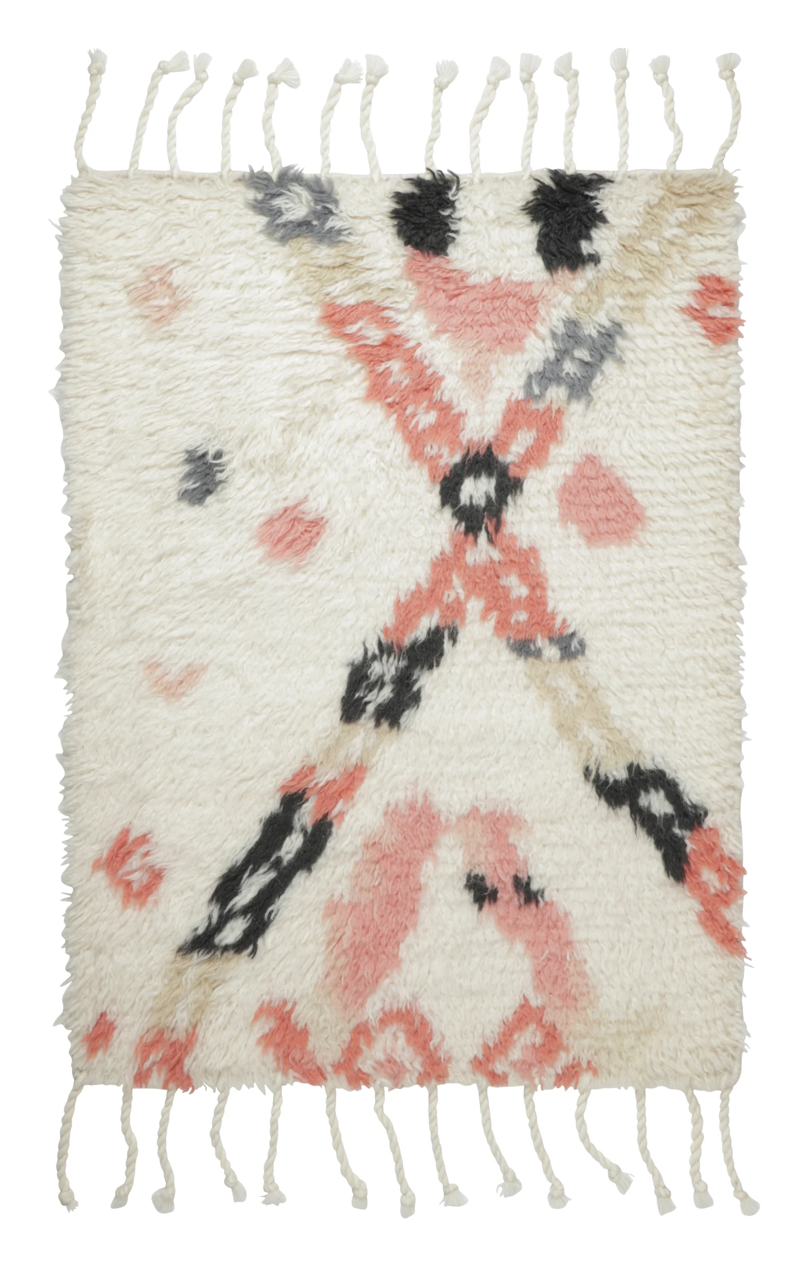 Contemporary Moroccan Shag Gift-Sized Rug