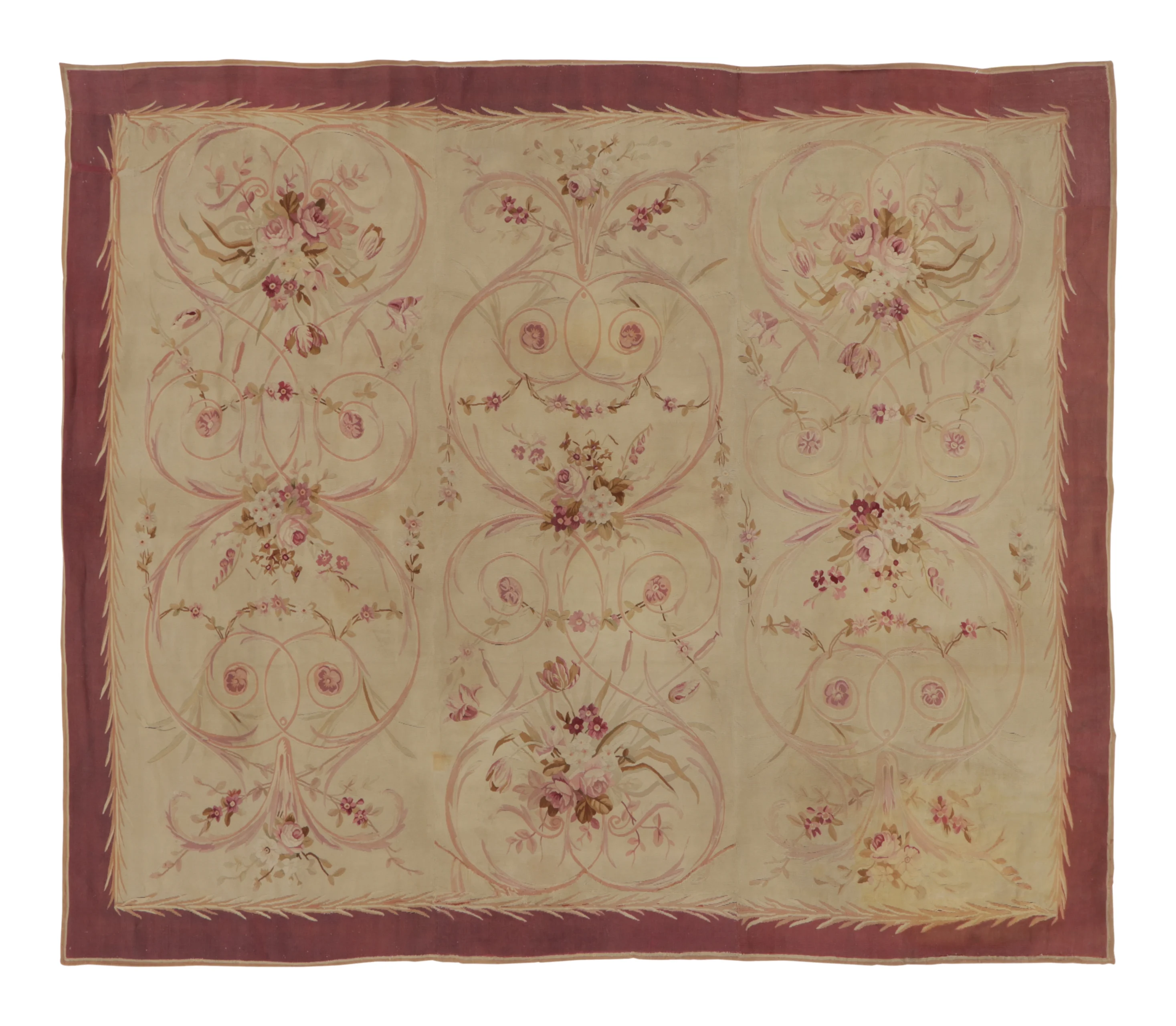 Vintage French Aubusson Rug