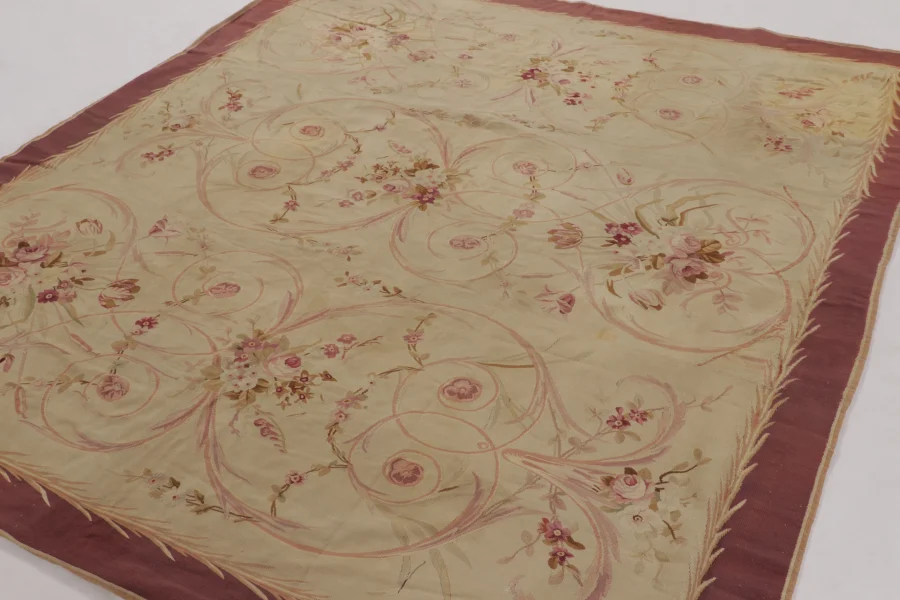 Vintage French Aubusson Rug
