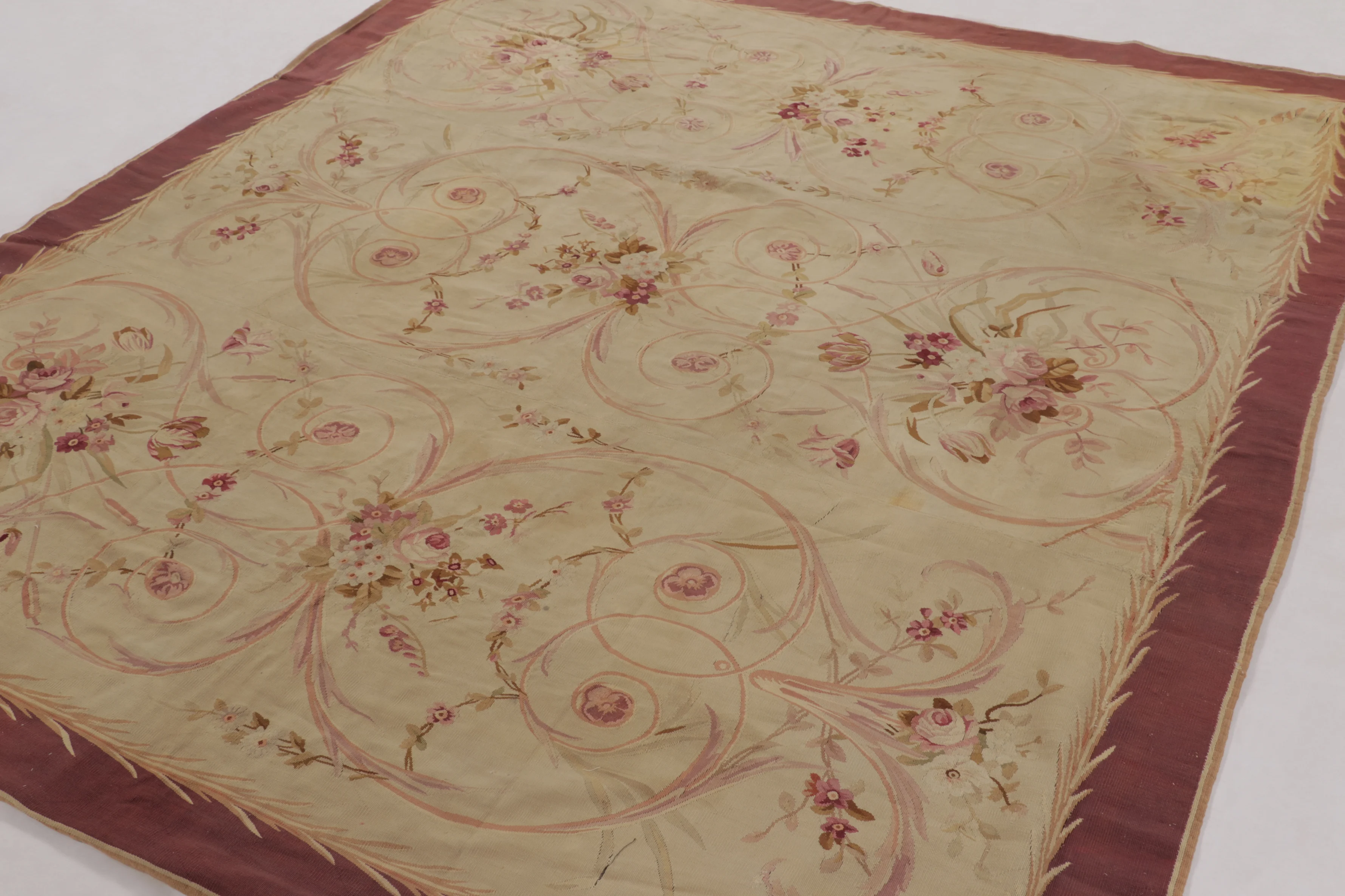 Vintage French Aubusson Rug