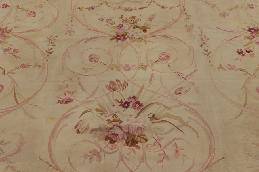 Vintage French Aubusson Rug