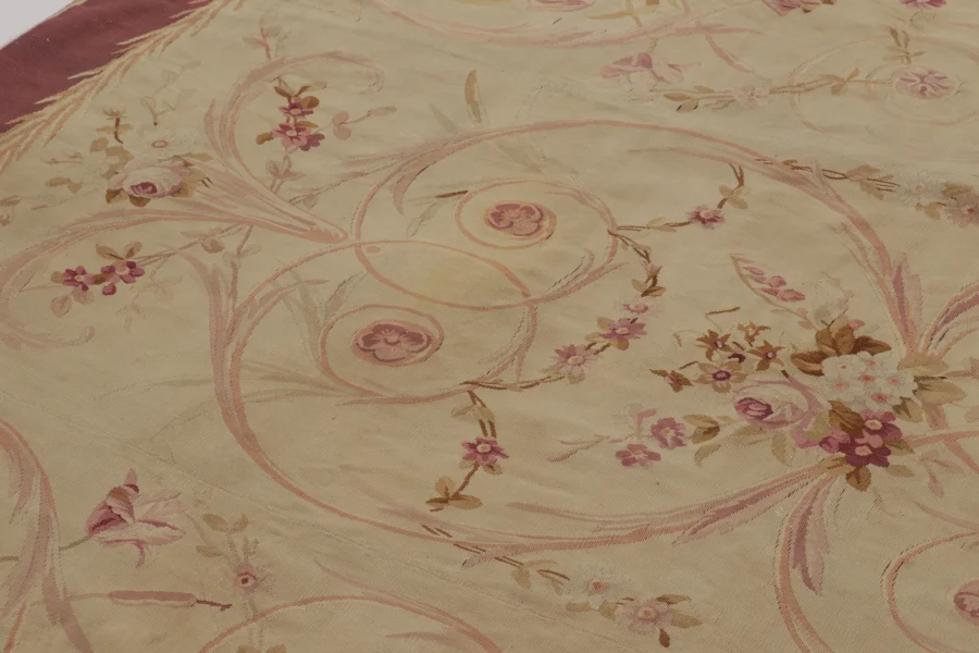 Vintage French Aubusson Rug