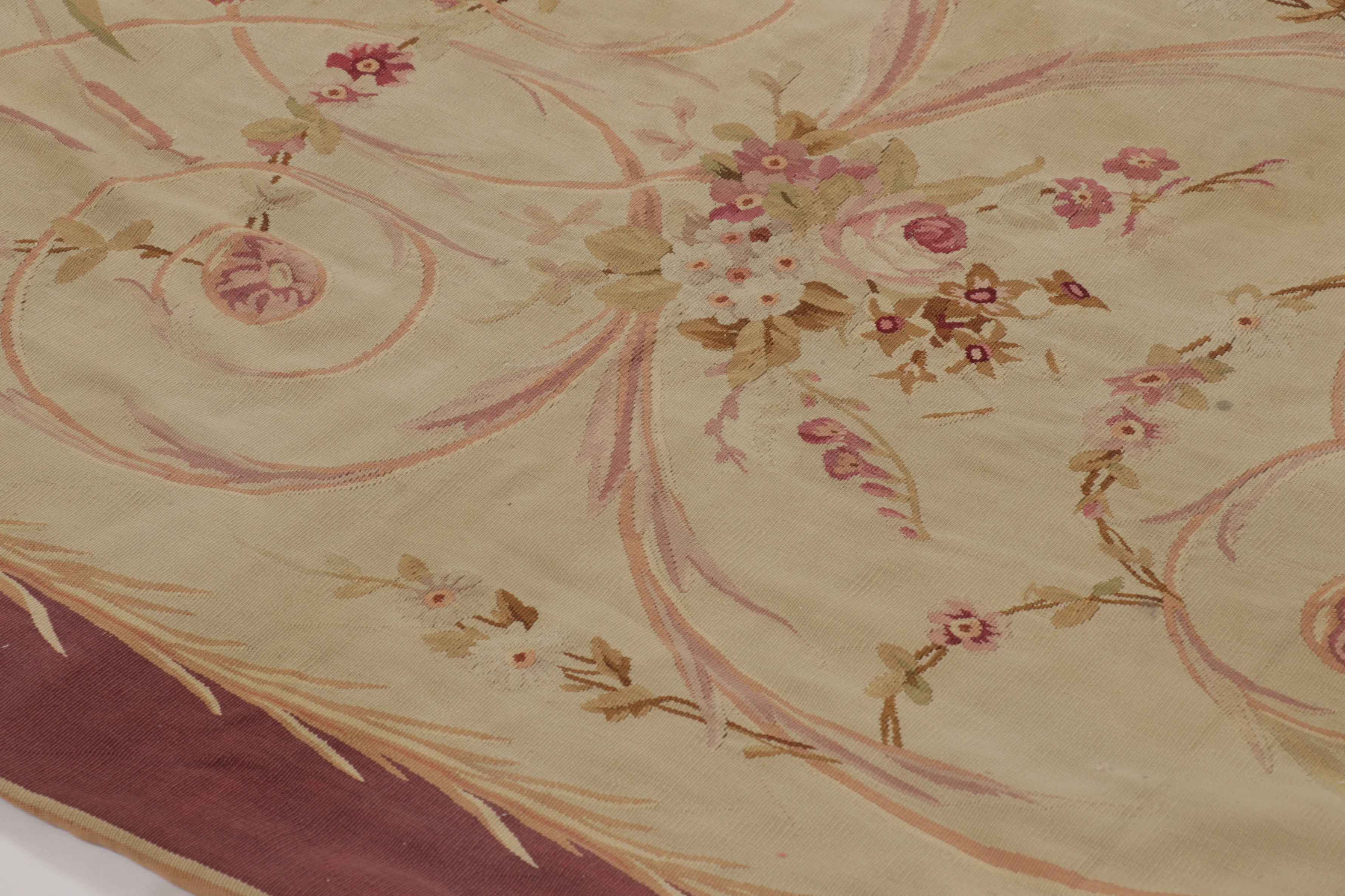 Vintage French Aubusson Rug