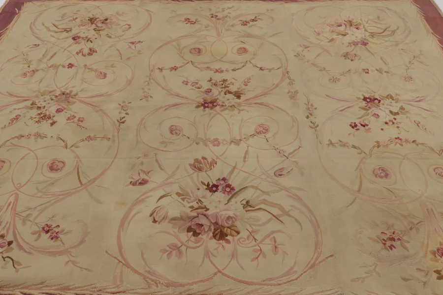 Vintage French Aubusson Rug