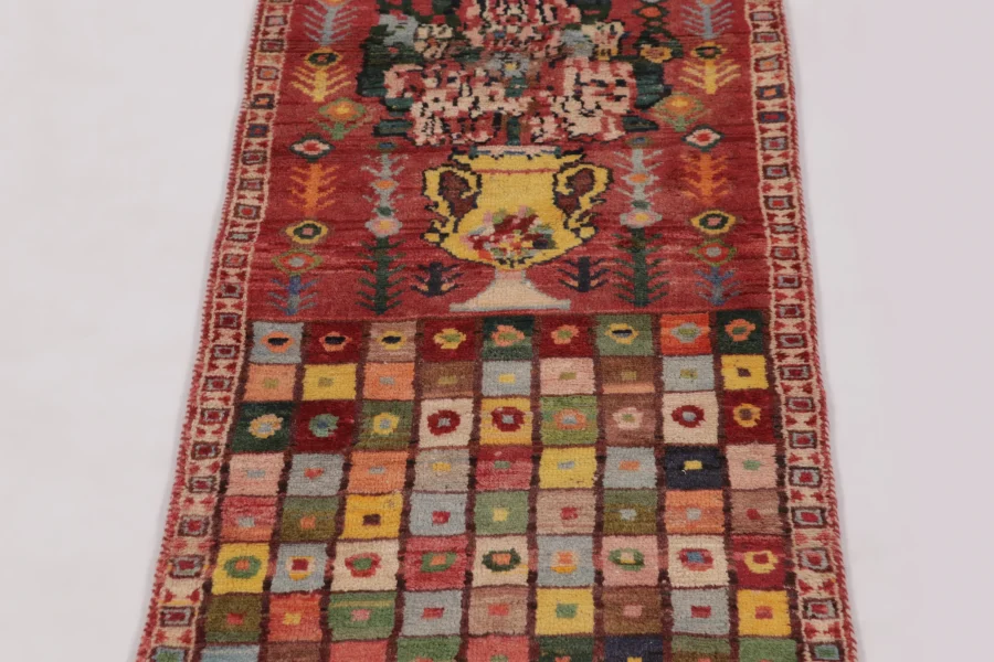 Vintage Gabbeh Pictorial Extra Long Runner