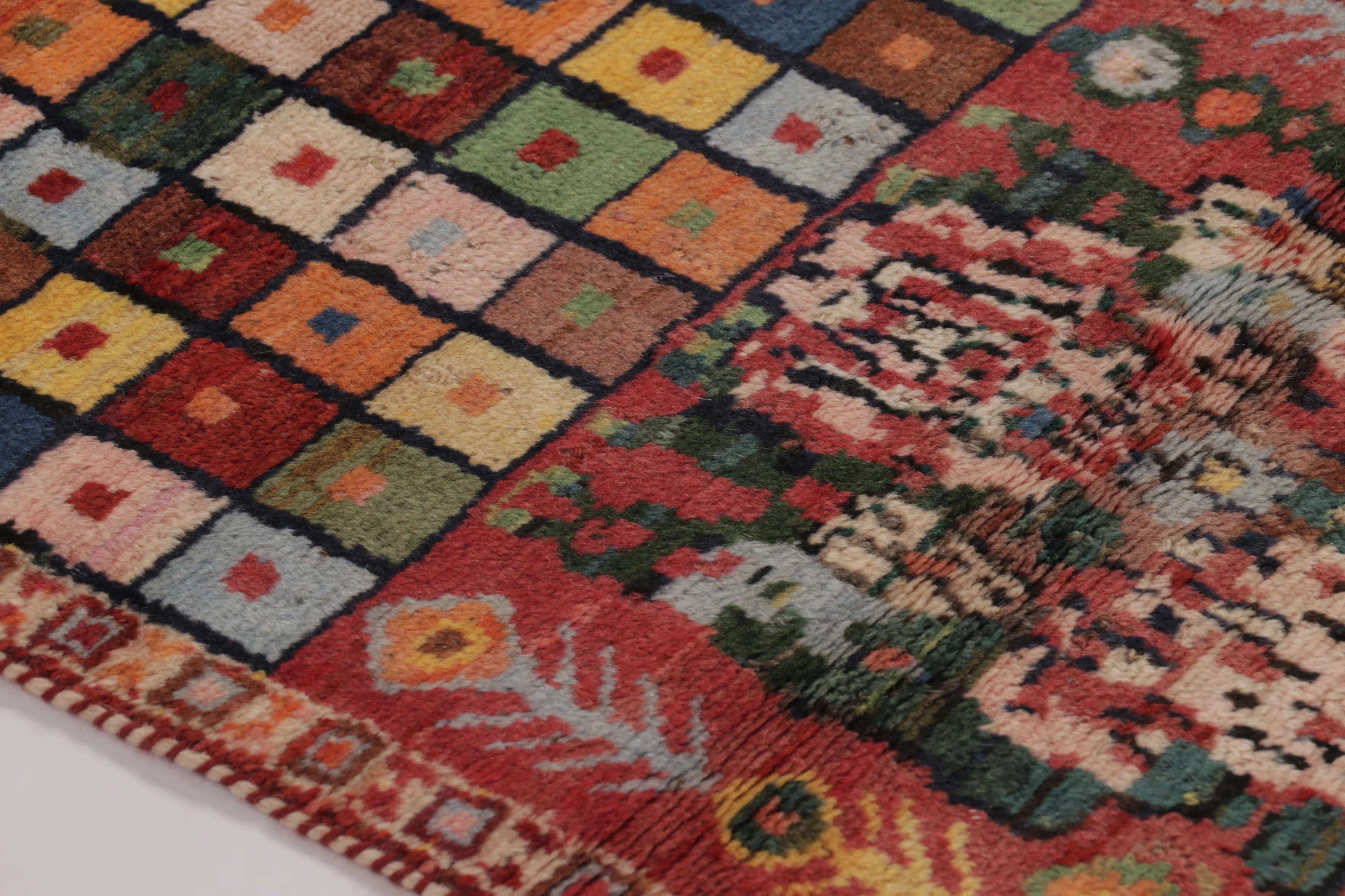 Vintage Gabbeh Pictorial Extra Long Runner