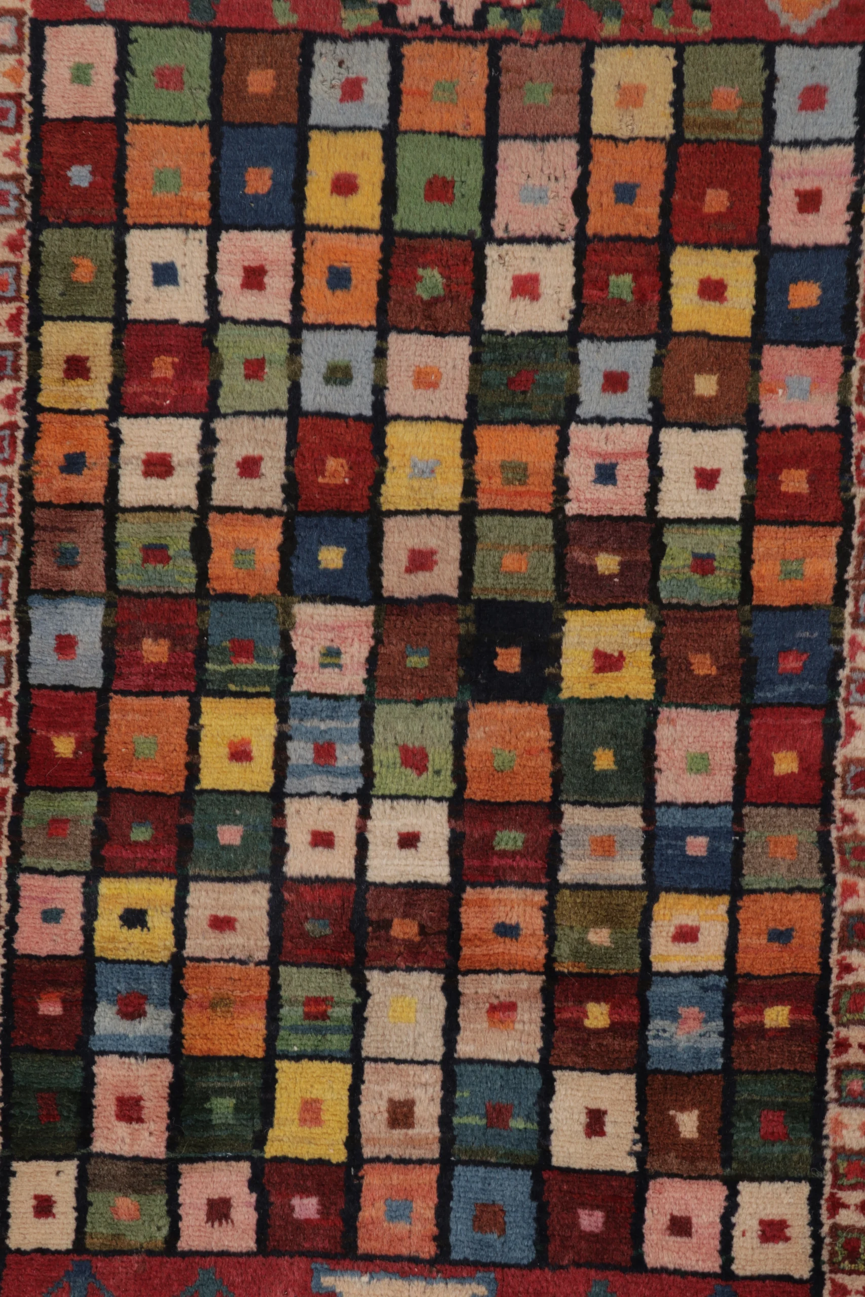 Vintage Gabbeh Pictorial Extra Long Runner
