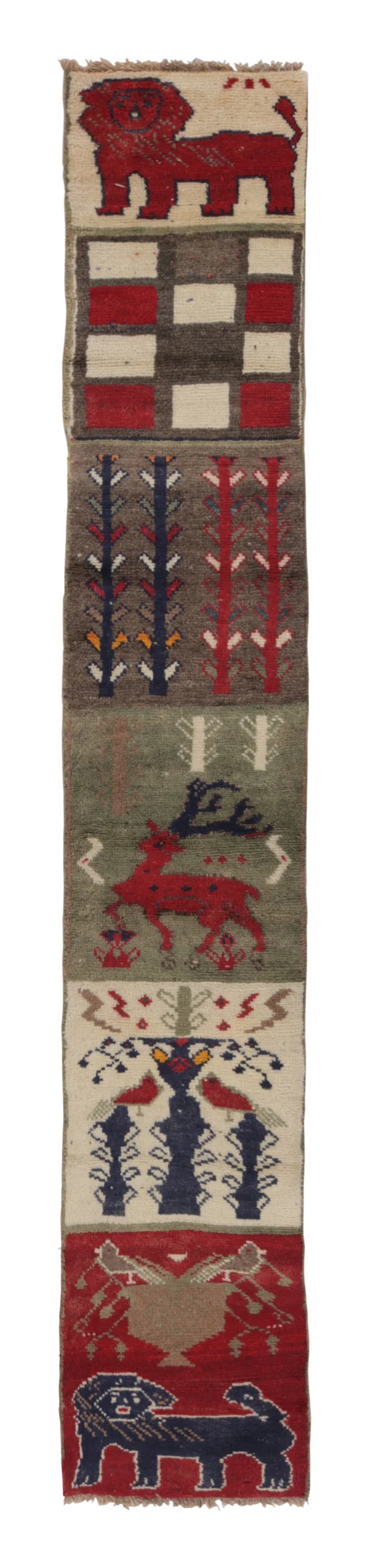 Vintage Gabbeh Extra-Long Tribal Runner