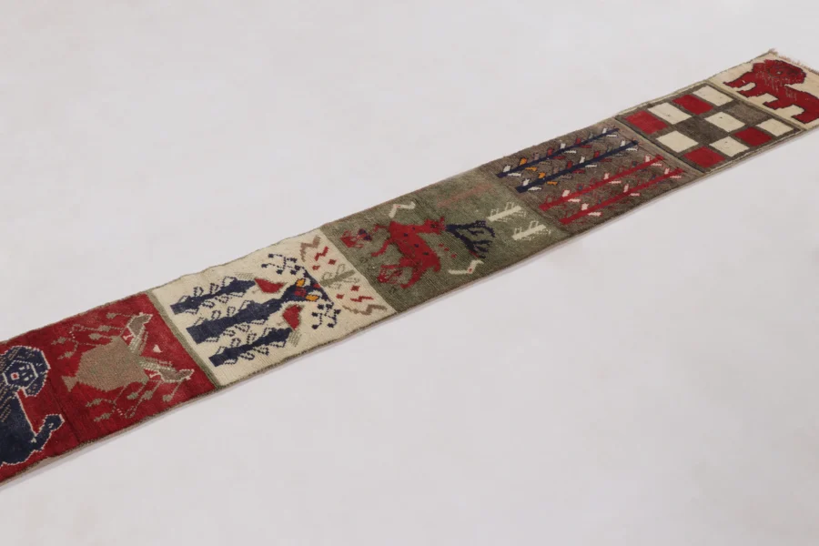 Vintage Gabbeh Extra-Long Tribal Runner